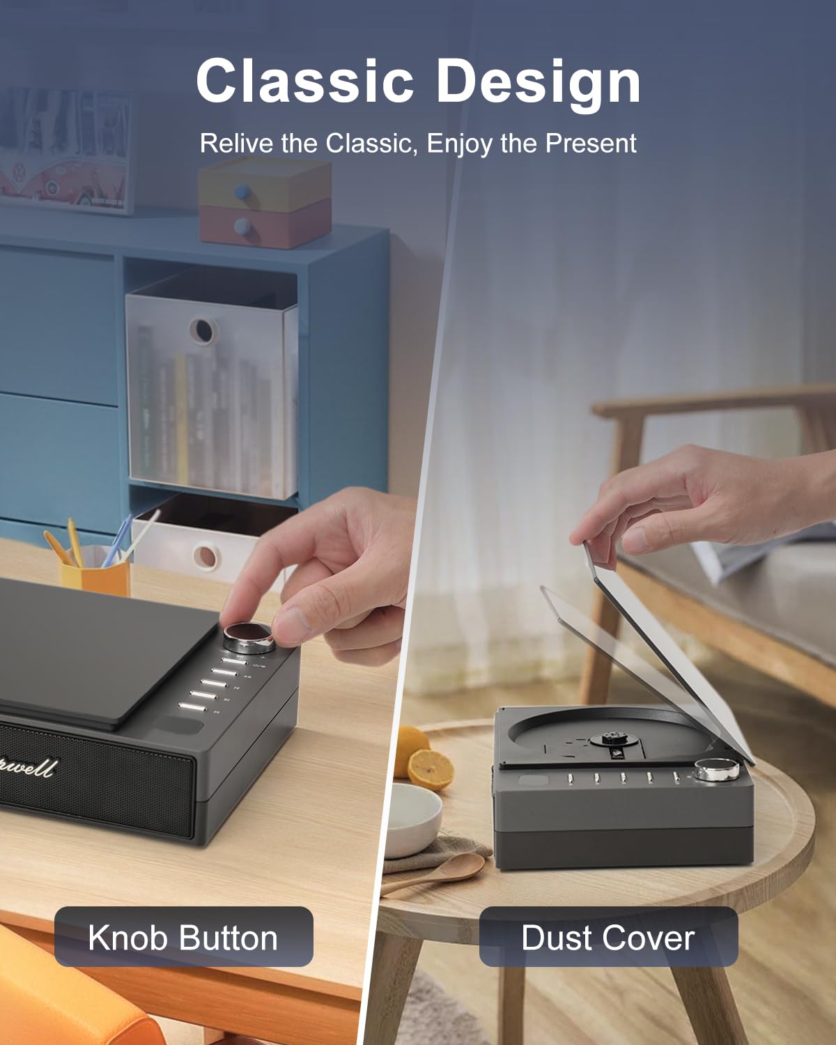 Cd Player Portable, Leapwell Portable Cd Player With Speakers Bluetooth Rechargeable, Small Compact Retro Cd Players For Home, P