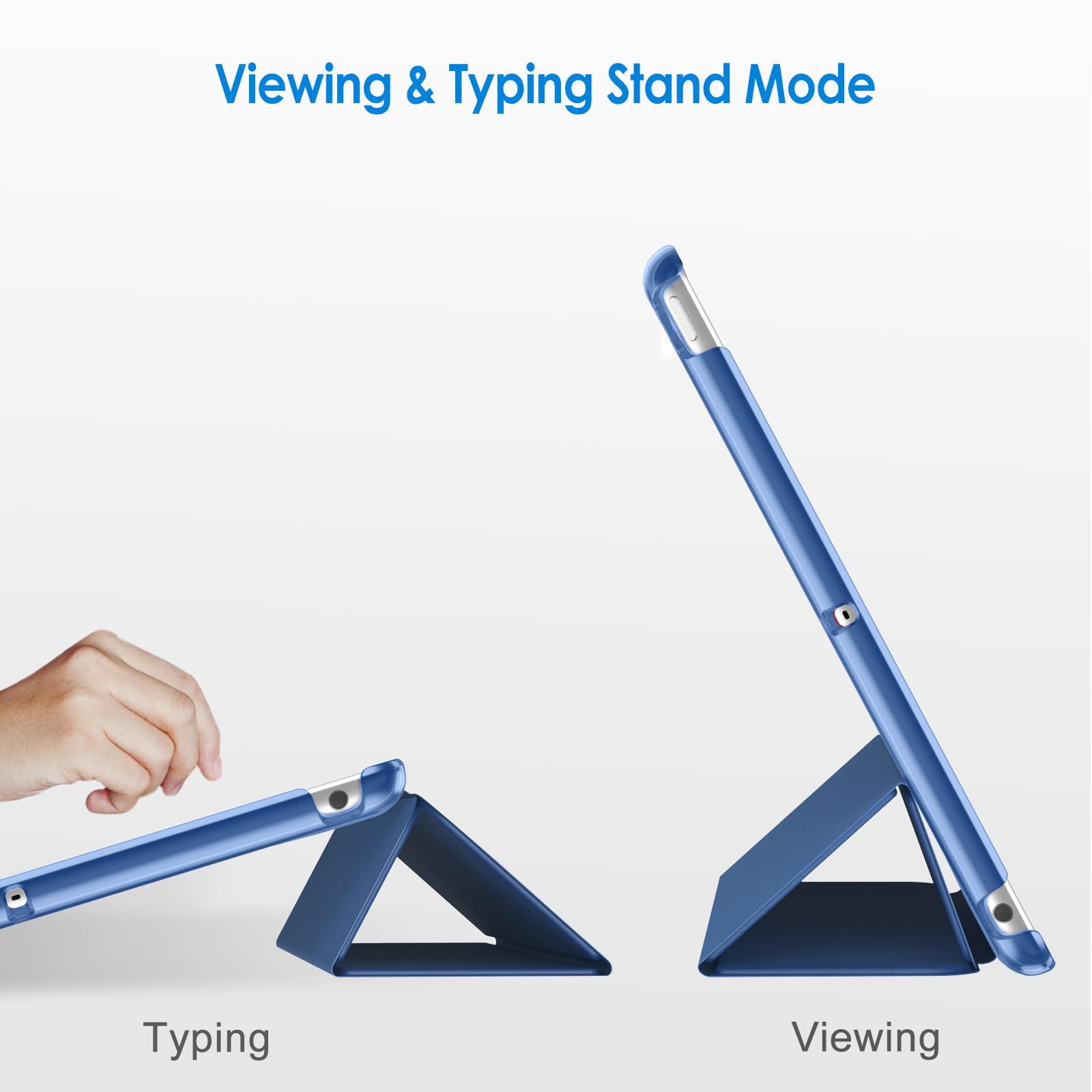 Jetech Case For Ipad 10.2-Inch (2021/2020/2019 Model, 9/8/7 Generation), Auto Wake/Sleep Cover (Navy)