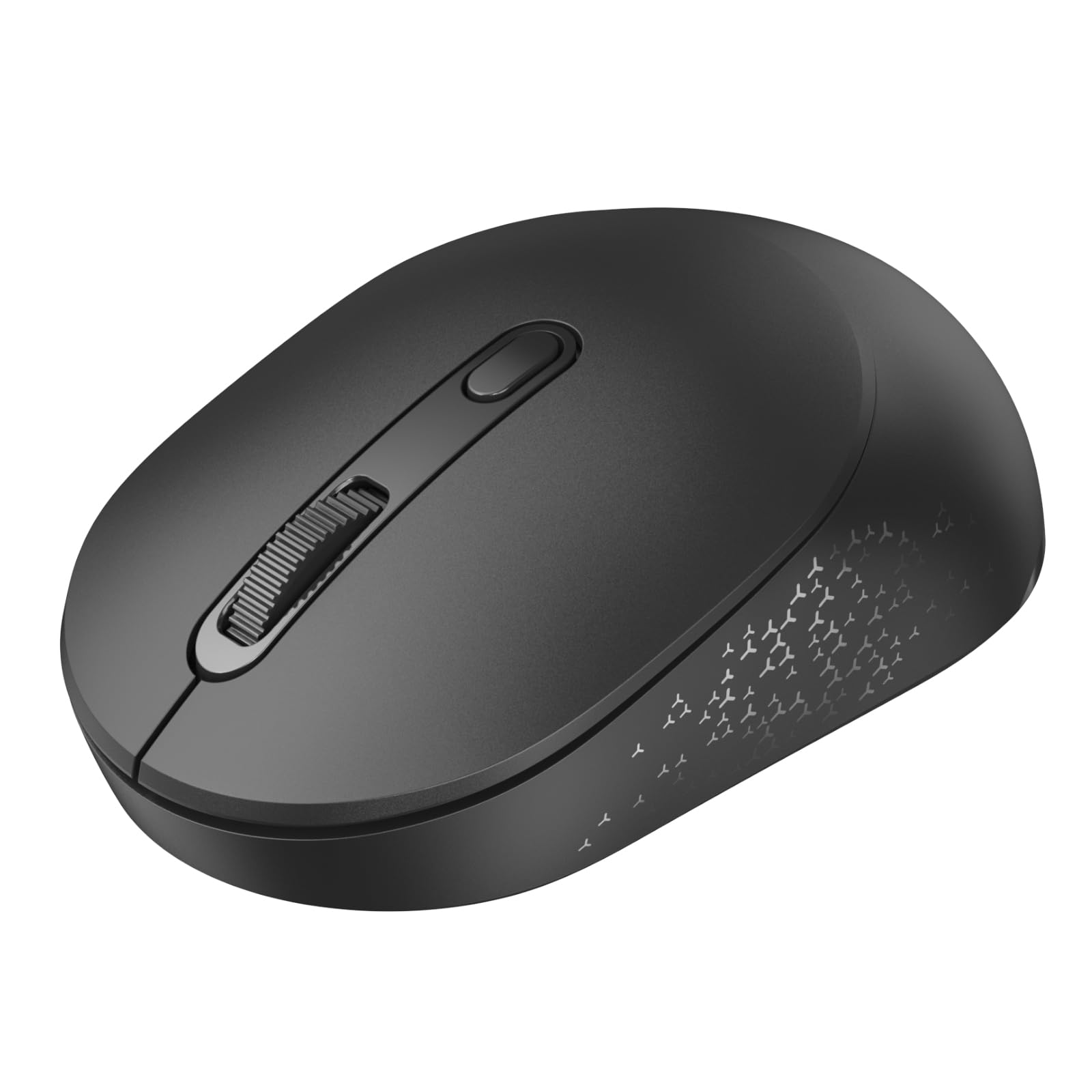 TECKNET Bluetooth Wireless Mouse, Bluetooth 5.2 & 2.4G USB-A Receiver, Compact & Portable, Silent Click, Ergonomic Symmetrical D