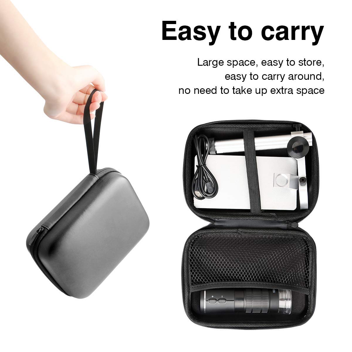 Cainda Wifi Digital Microscope For Iphone Android Phone Mac Windows, Hd 1080P/720P Video Record 50 1000X Magnification Wireless