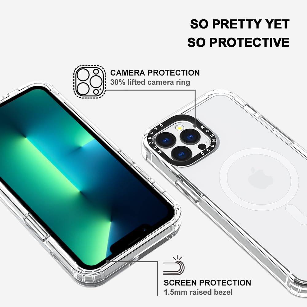 Mosnovo Case For Iphone 13 Pro Max, [Compatible With Magsafe] [Buffertech 6.6Ft Military Grade Drop Protection] [Anti Peel Off T