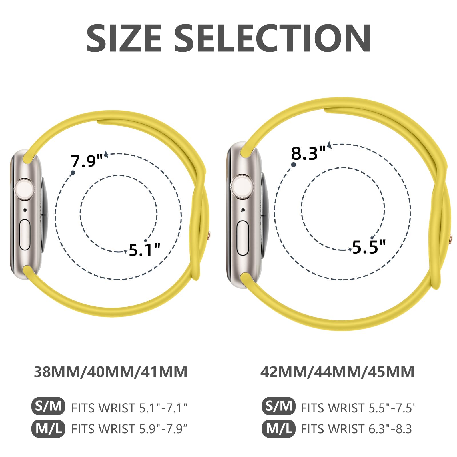 Imivio Sport Band Compatible With Apple Watch Sport Band 38Mm 40Mm 41Mm 42Mm 44Mm 45Mm 49Mm For Women Men, Soft Silicone Waterpr