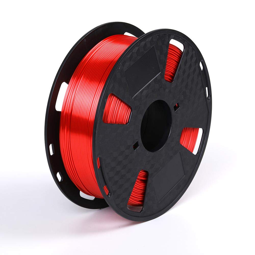 Silk Red Pla 1.75 Mm 3D Printer Filament 1Kg Silk Metallic Red Pla 2.2Lbs Spool Shiny Silky Shine 3D Printing Material Hzst3D
