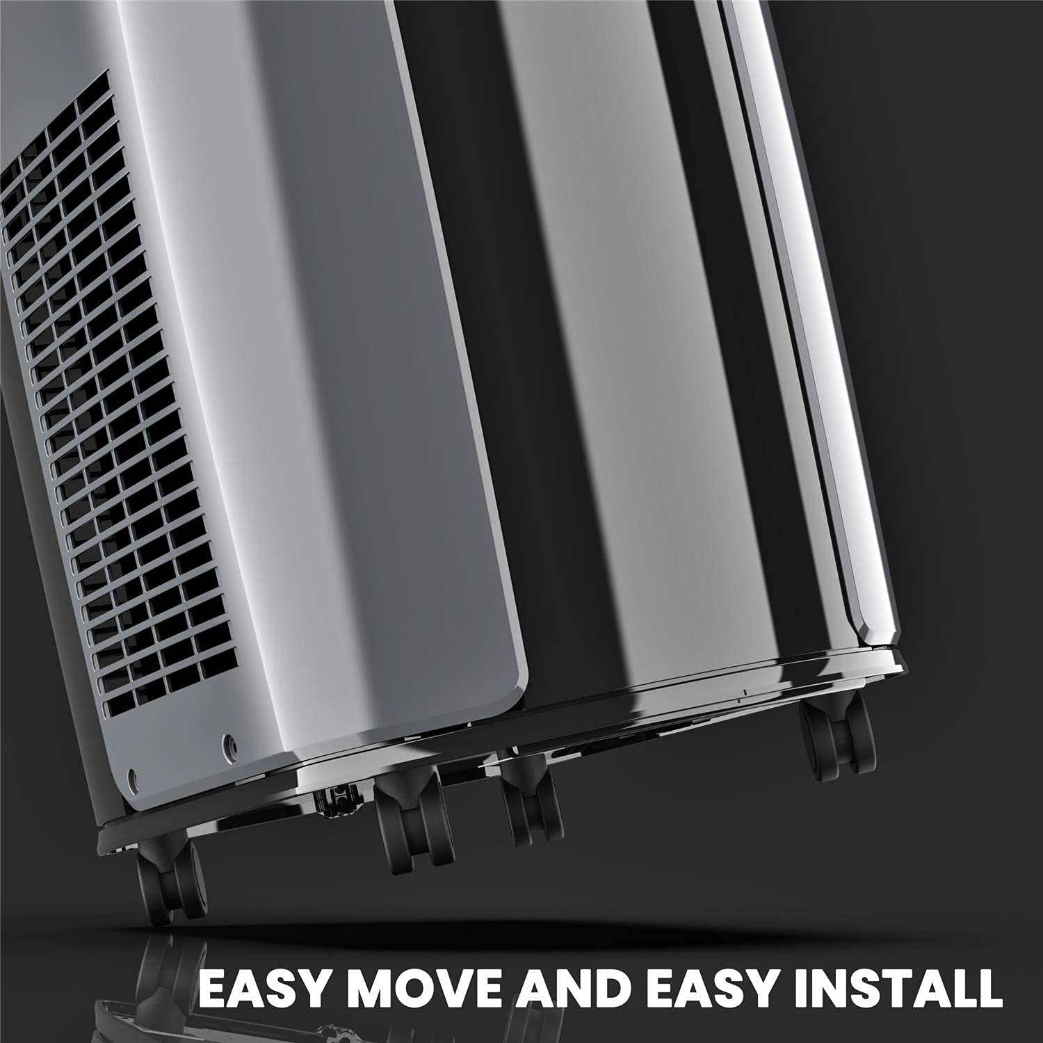 Tosot 10,000 Btu(Ashrae) 6,000 Btu (Doe) Portable Air Conditioner   Quiet, Remote Control, Built In Dehumidifier, Fan, Easy Wind
