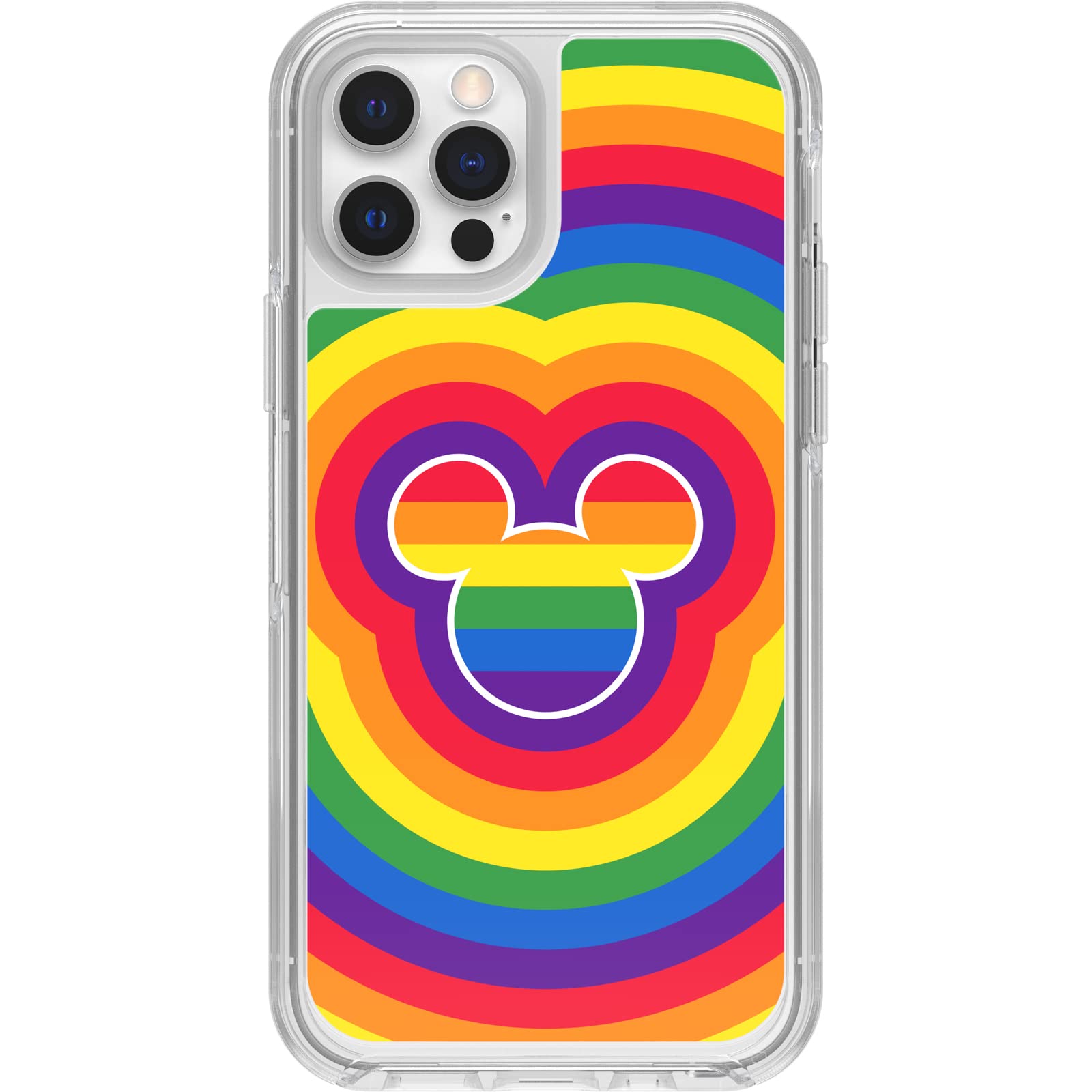 Otterbox Iphone 12 And 12 Pro Symmetry Series Series Case   Disney Pride, Ultra Sleek, Wireless Charging Compatible, Raised Edge