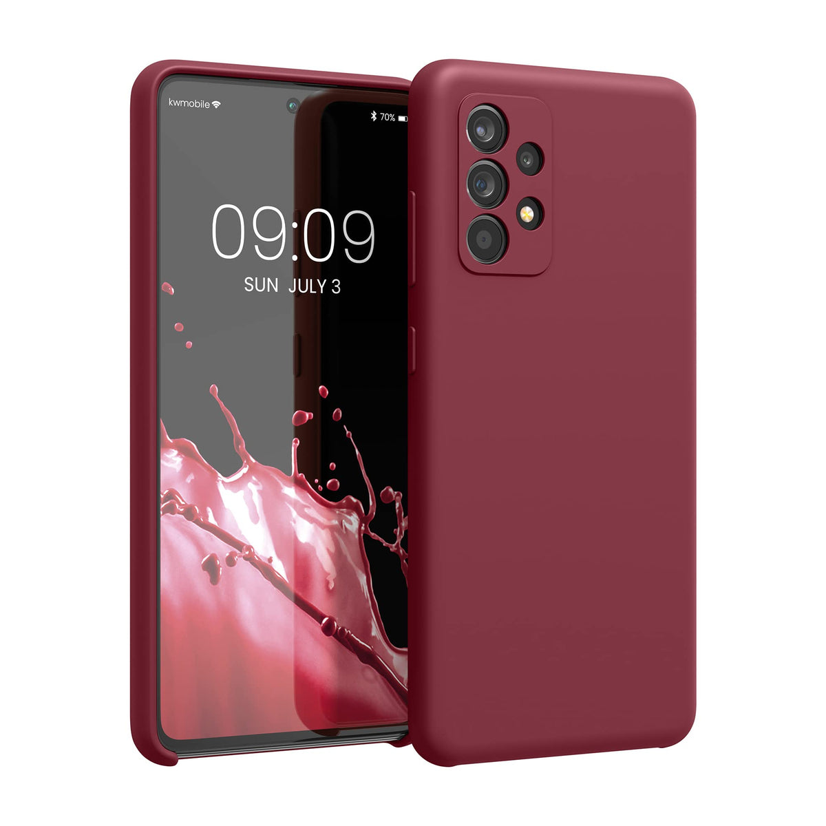 Kwmobile Case Compatible With Samsung Galaxy A52 / A52 5G / A52S 5G Case   Tpu Silicone Phone Cover With Soft Finish   Rhubarb R