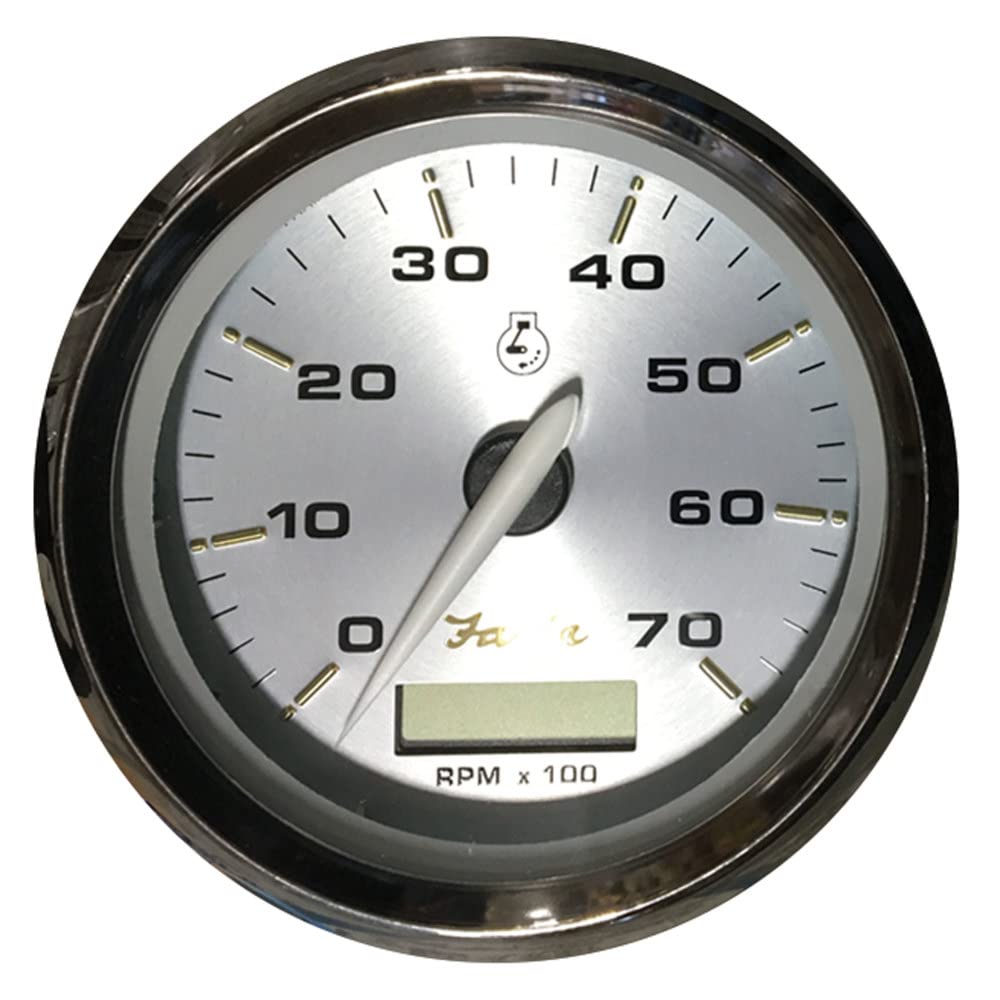 Faria 39040 Kronos Tachometer Gauge with Hourmeter 7000 RPM Gas Outboard - 4