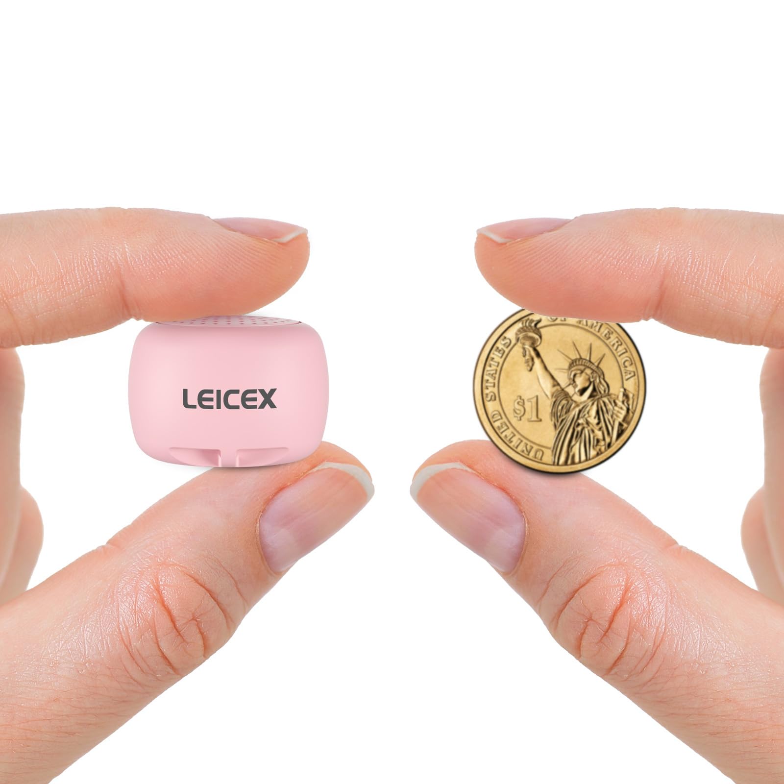 Leicex Smallest Bluetooth Speaker, Mini Wireless Cute Bluetooth Speaker With Bluetooth 5.0 Perfect For Travel Outdoor Sound (Pin