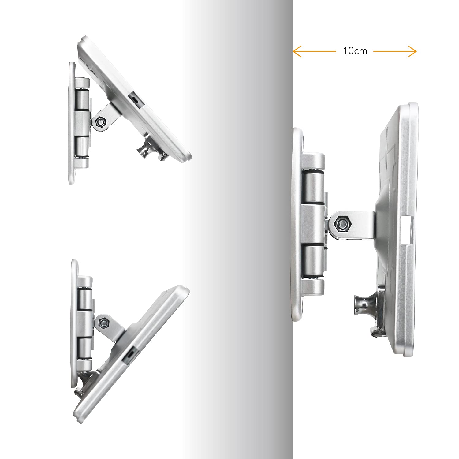 Westruggle Tablet Wall Mount Bracket With Fold For Ipad 10.2 Inch (9Th,8Th,7Th Gen.), Extend Adjustable Arm Swivel With Anti The