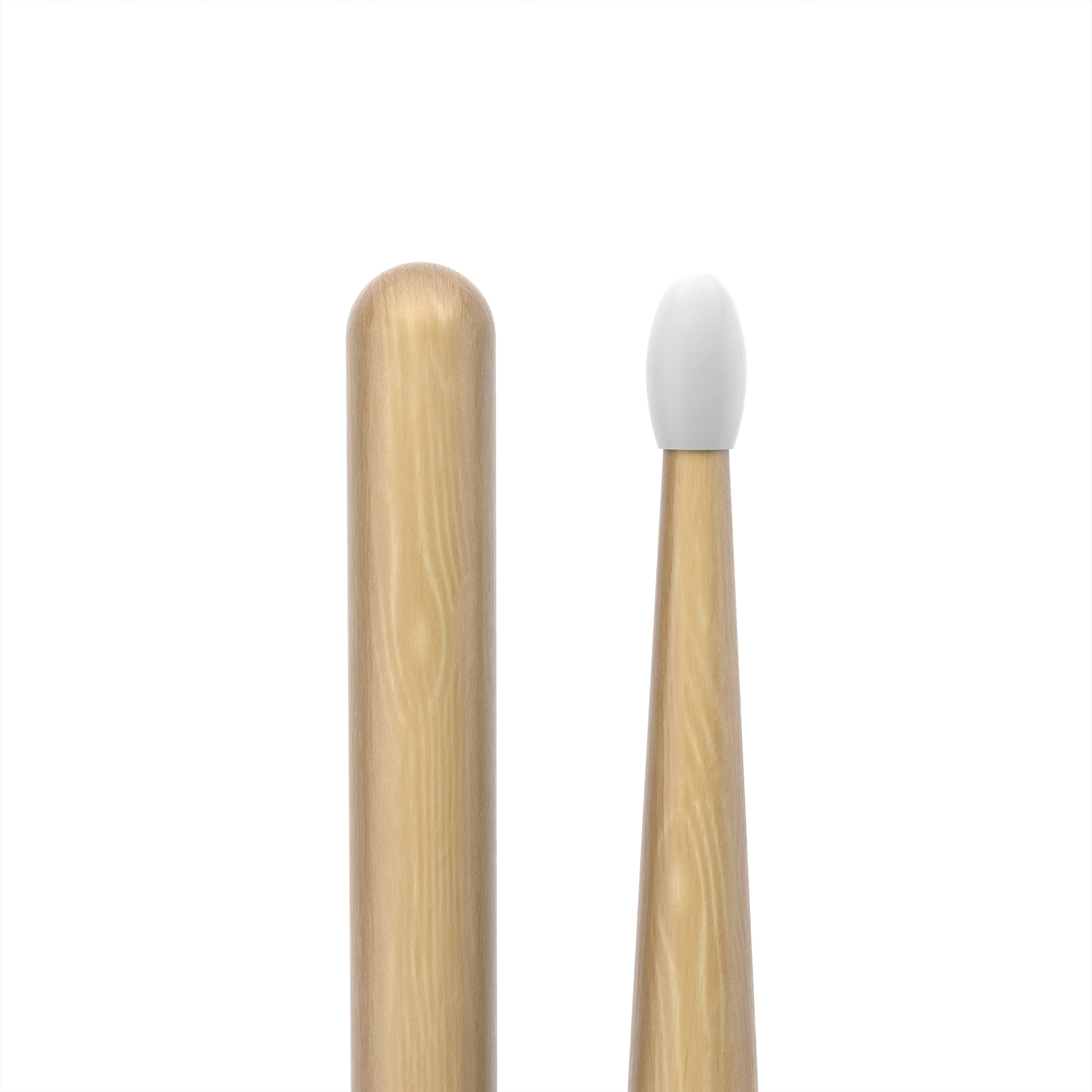 Promark Rebound 7A Hickory Drumsticks, Oval Nylon Tip, One Pair