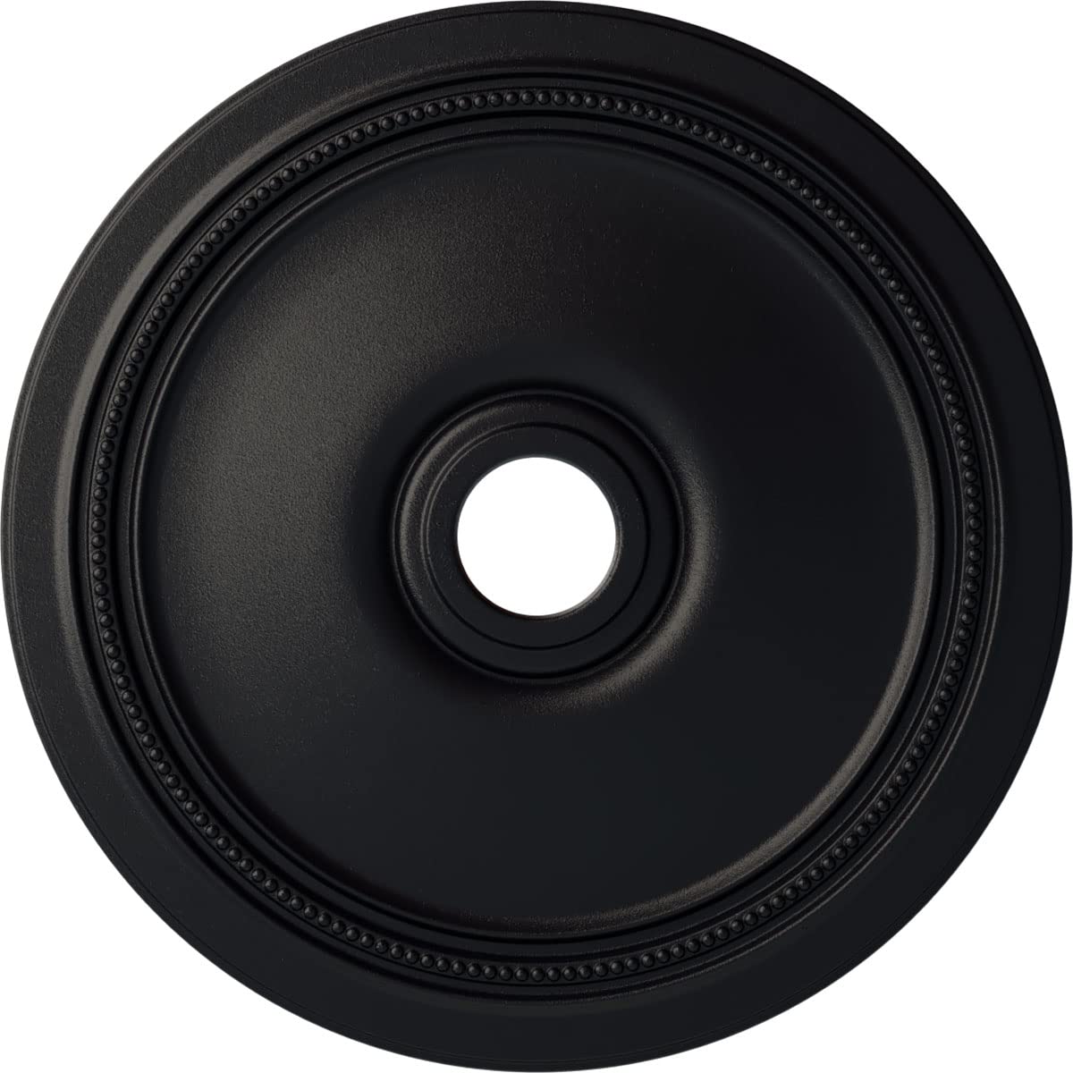 Ekena Millwork CM24DISGS Diane Ceiling Medallion, 24OD x 3 5/8ID x 1 1/4P (Fits Canopies up to 6 1/4), Hand-Painted Steel Gray