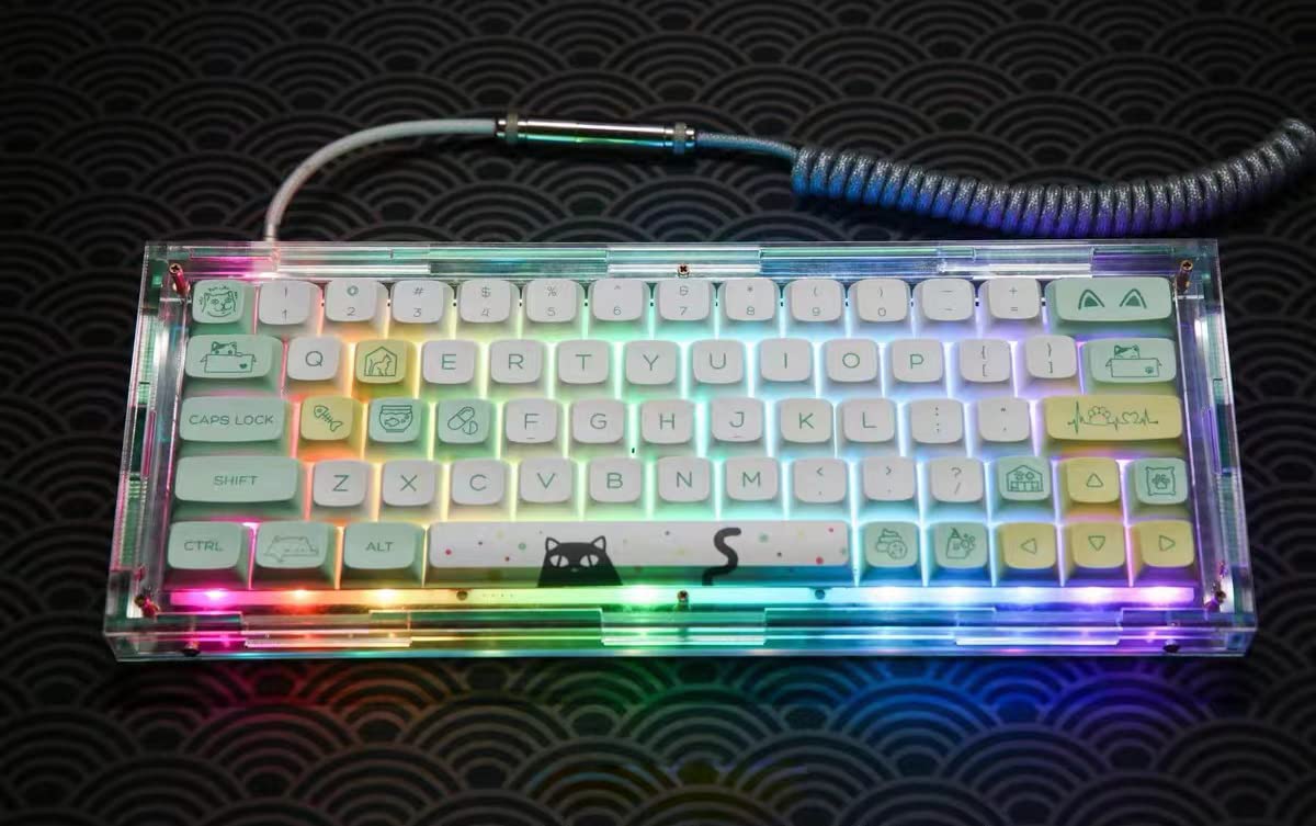 Daixiahu Pbt Pudding Keycaps, Theme Keycaps, 118 Keys Sublimation Keycap Set, Asa Profile Custom Keycaps For Cherry Gateron Mx S