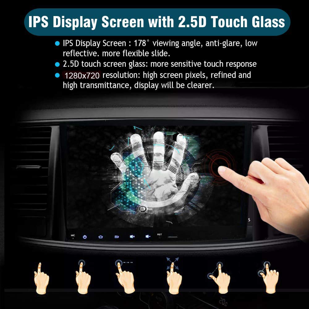 Sygav Android 13 Car Stereo 8Gb+256Gb For 2014 2019 Toyota Highlander Radio With Carplay Android Auto 10.2'' Touch Screen Gps Na