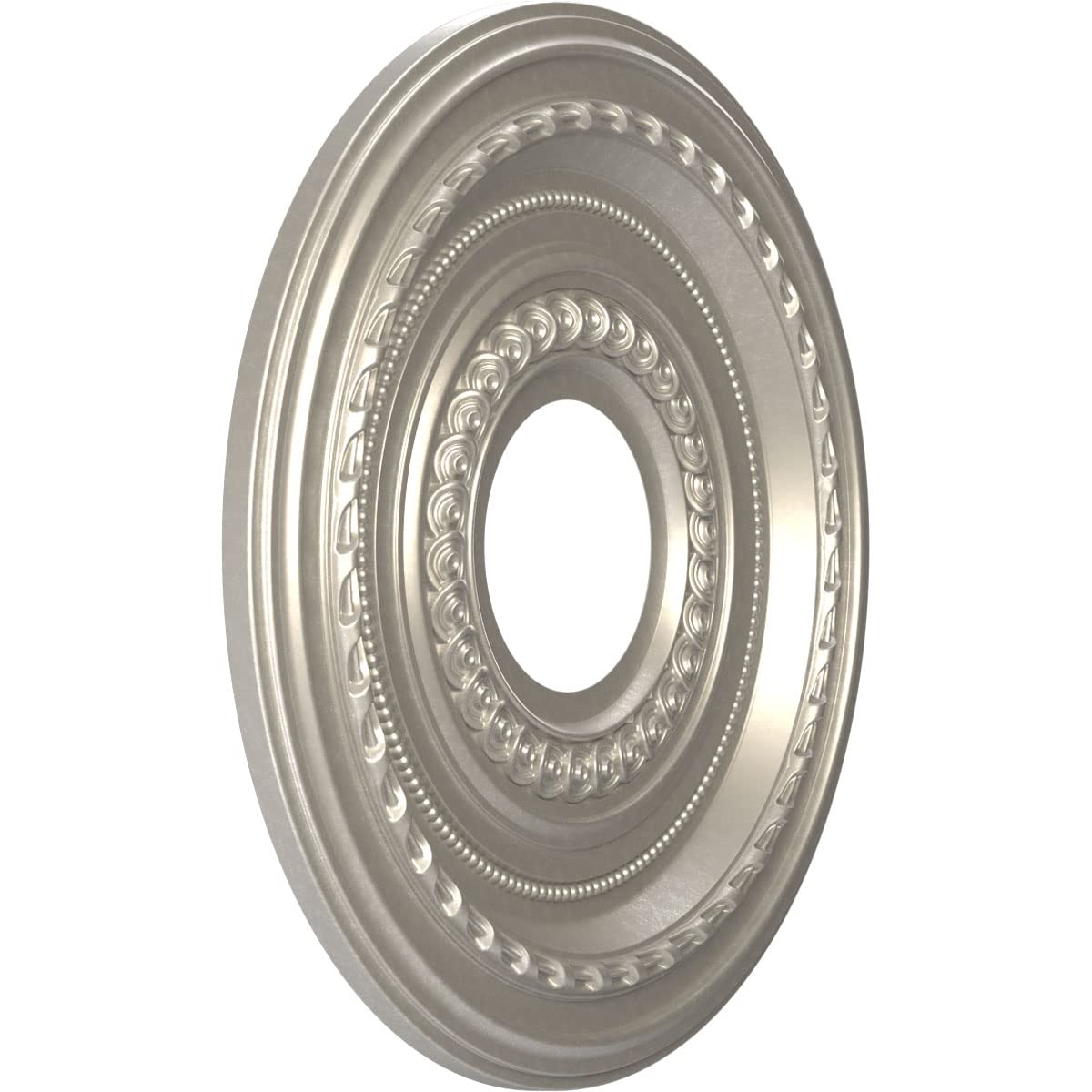 Ekena Millwork Cmp13Cobal Cole Thermoformed Pvc Ceiling Medallion (Fits Canopies Up To 4 1/4''), 13''Od X 3 1/2''Id X 3/4''P, Br