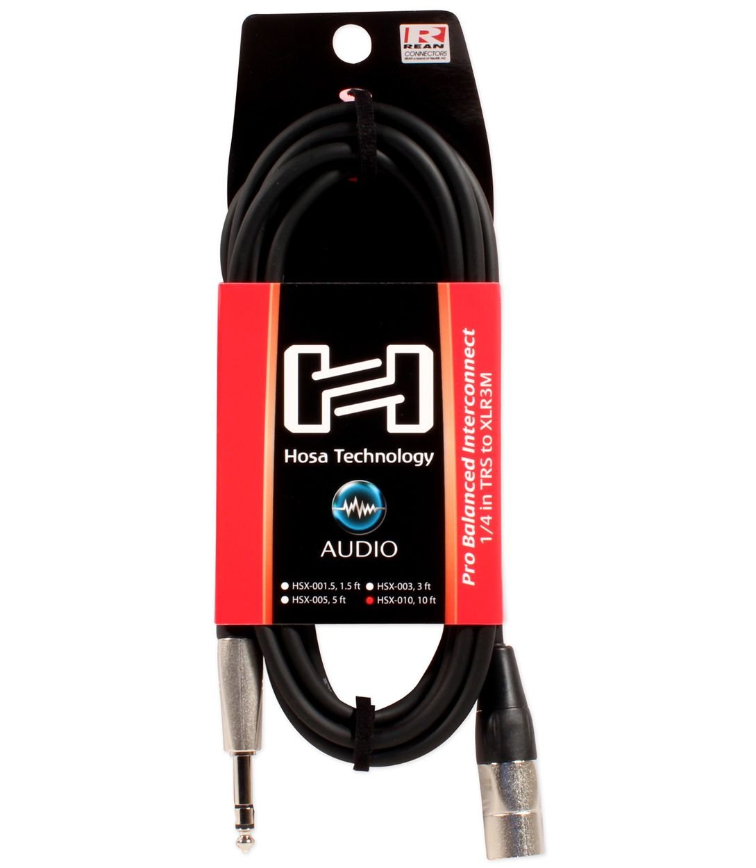Hosa Hsx 010 Pro Balanced Interconnect   Rean 1/4 Inch Trs Male To Xlr3 Male   10 Foot