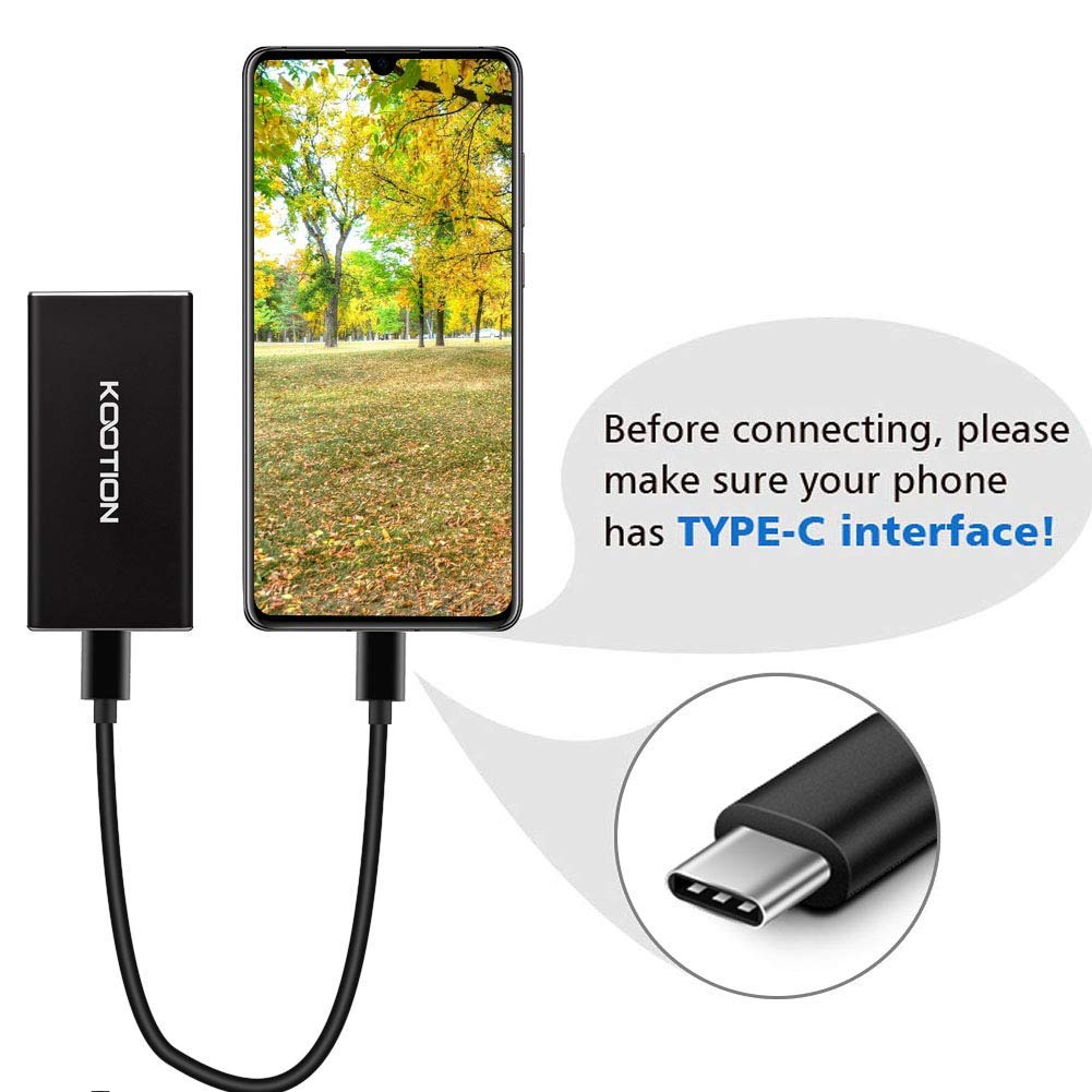 Kootion 1Tb External Ssd Hard Drive Usb 3.1 Type C Ultra Slim Portable Solid State Drive 1Tb, Read Up To 500Mb/S & Write Up To 4
