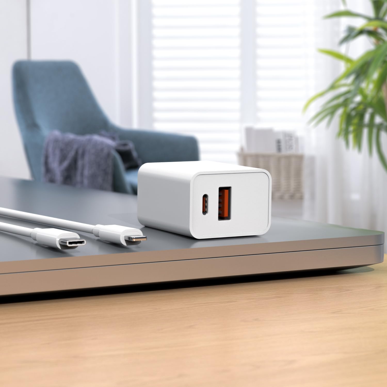 Vicgee [Mfi Certified] 20W Fast Charger Fit For Ipad 9Th Generation 10.2 Inch 2021 Gen A2605 A2604 A2603 A2602 With 6.6 Ft Usb C