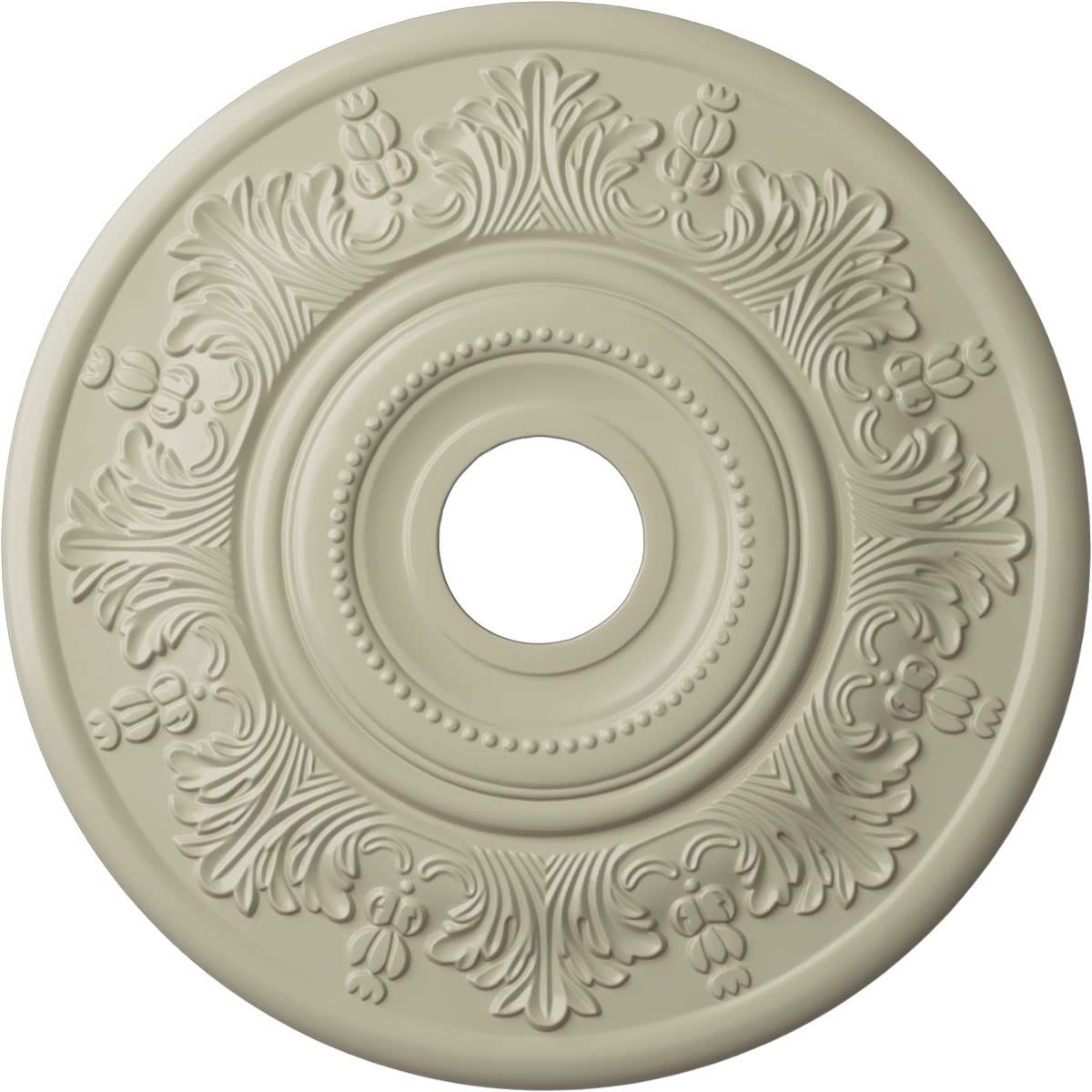 Ekena Millwork Cm20Vicyf Vienna Ceiling Medallion, 20''Od X 3 1/2''Id X 1 1/2''P, Hand Painted Clear Yellow