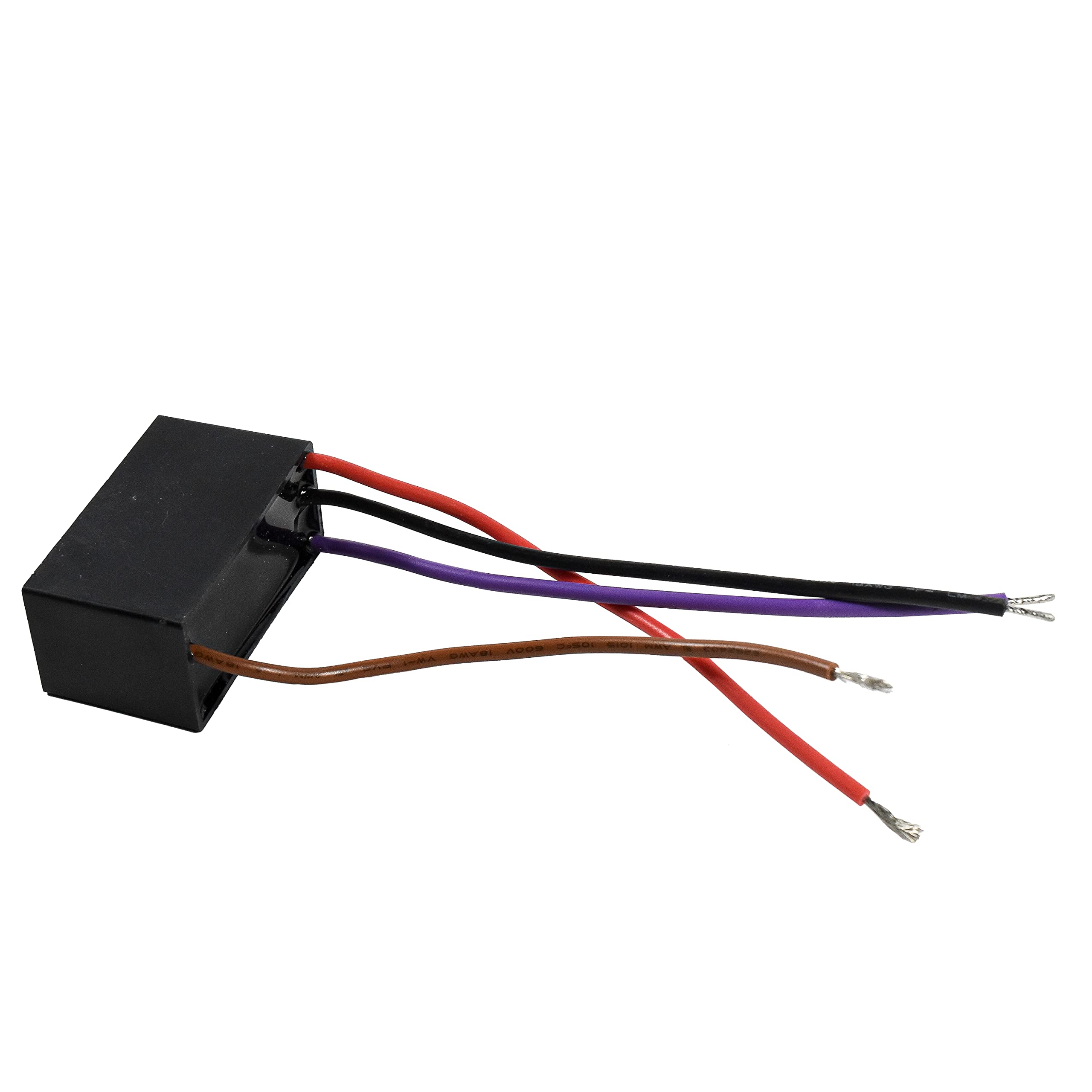 Hqrp 2 Pack Ceiling Fan Capacitor Cbb61 4.5Uf+4.5Uf+6.6Uf 4 Wire