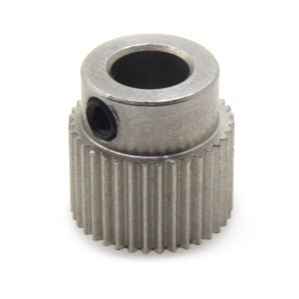 Biqu Extruder Pulley 36Teeth Bore 5Mm Stainless Steel Drive Gear For 1.75Mm & 3Mm 3D Printer Filament (Pack Of 5Pcs)