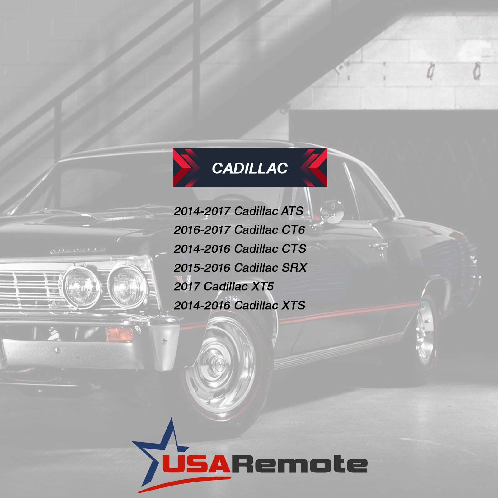 Key Fob Keyless Entry Smart Remote Shell Case & Pad Fits Cadillac Ats, Ct6, Cts, Srx, Xt5, Xts