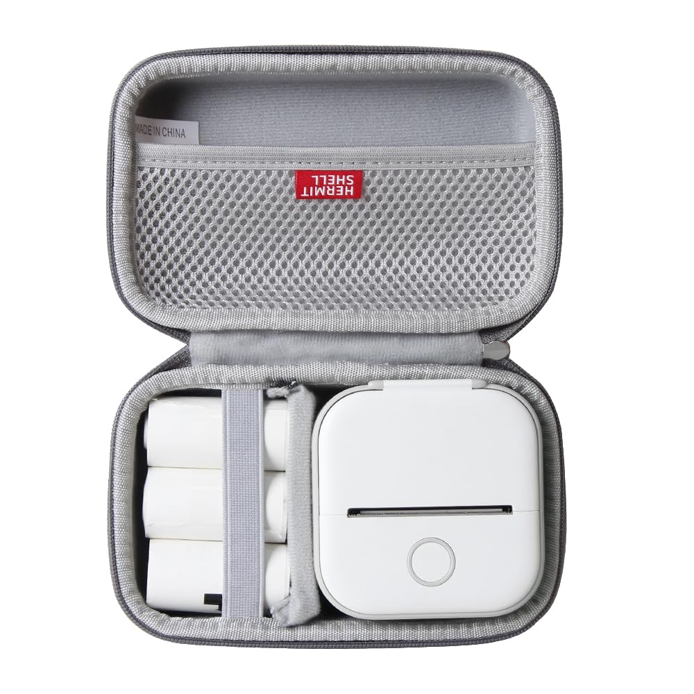 Hermitshell Hard Travel Case For Phomemo M02 Pro / M02S / Ponek T02 / Anycash Sticker Printer Portable Pocket Sticker Printer (O