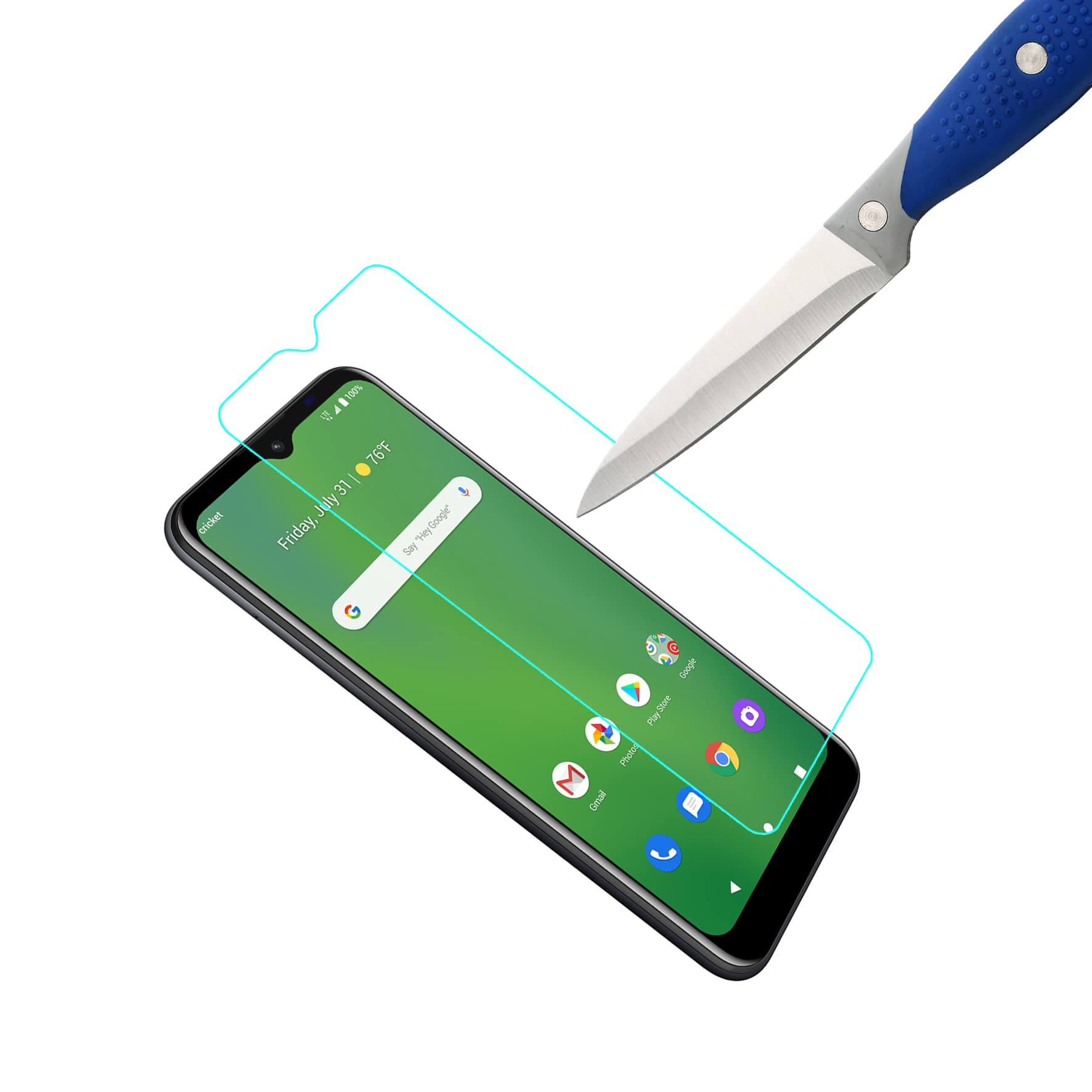 Mr.Shield [3 Pack] Designed For Cricket Dream 5G [Tempered Glass] [Japan Glass With 9H Hardness] Screen Protector With Lifetime