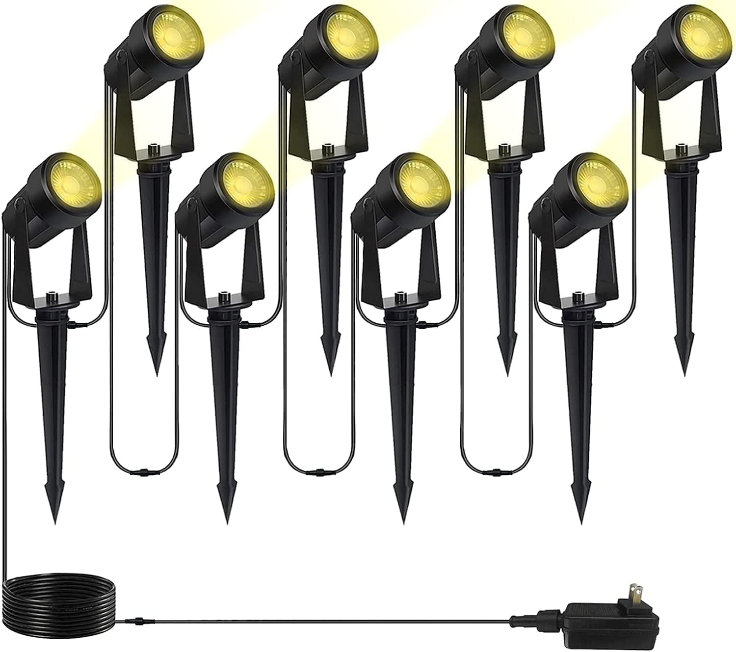 Woolz 2Pcs 6.5Ft Extenstion Cord For Landscape Spotlights, Not Smart Landscape Lights