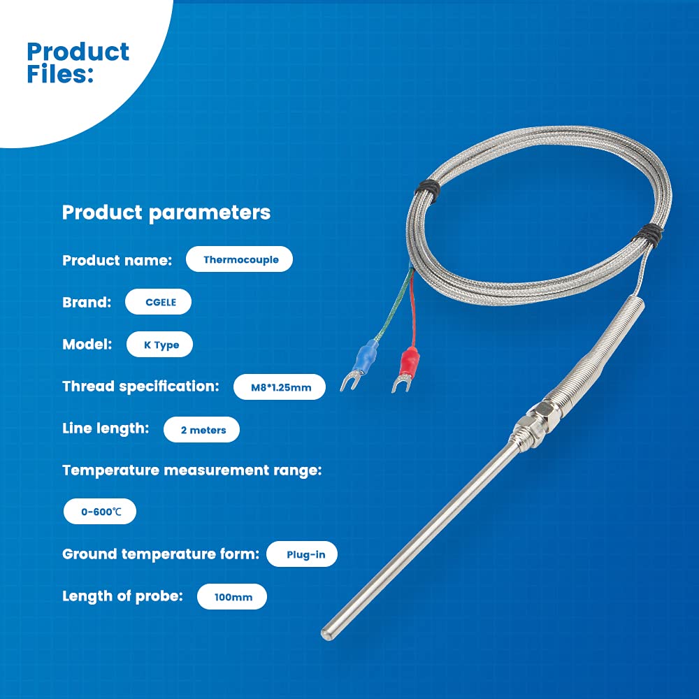 Cgele K Type Thermocouple Temperature Sensors 0~600?