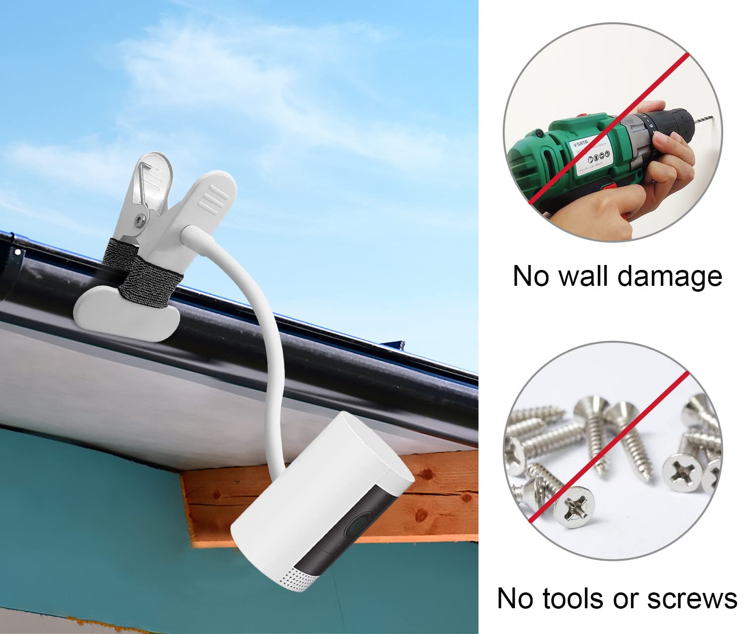 Aoztsun 2Pack Wall Mount Compatible With Arlo Essential/Arlo Pro/Arlo Ultra And Also Stick Up Cam Plug In/Elite, Stick Up Cam Battery, Also Fit For Cameras With Standard 1/4 Threaded Hole