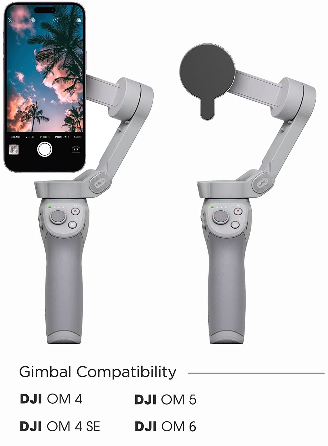 Encased Magnetic Adapter For Dji Om Smartphone Gimbal Stabilizer - Compatible With Magsafe (Dji Om 4 / Om 4 Se/Dji 5/6)