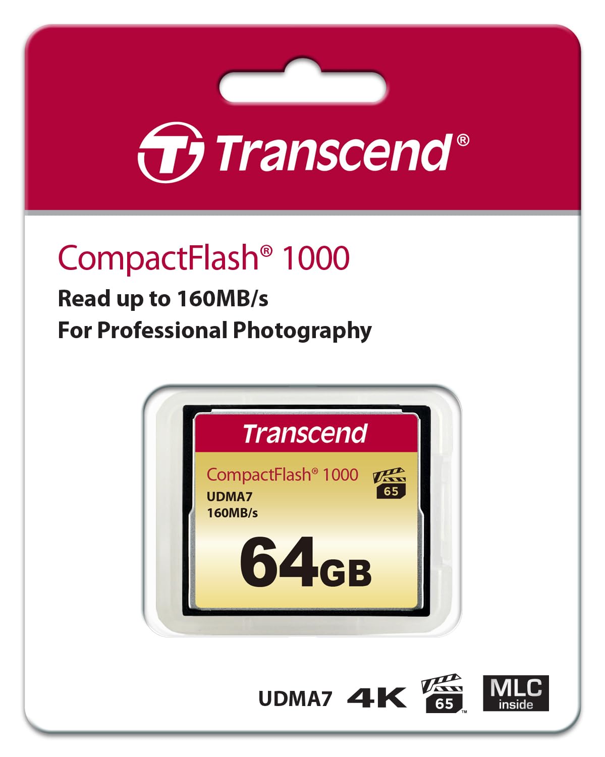 Transcend 64Gb Compactflash Memory Card 1000X (Ts64Gcf1000)