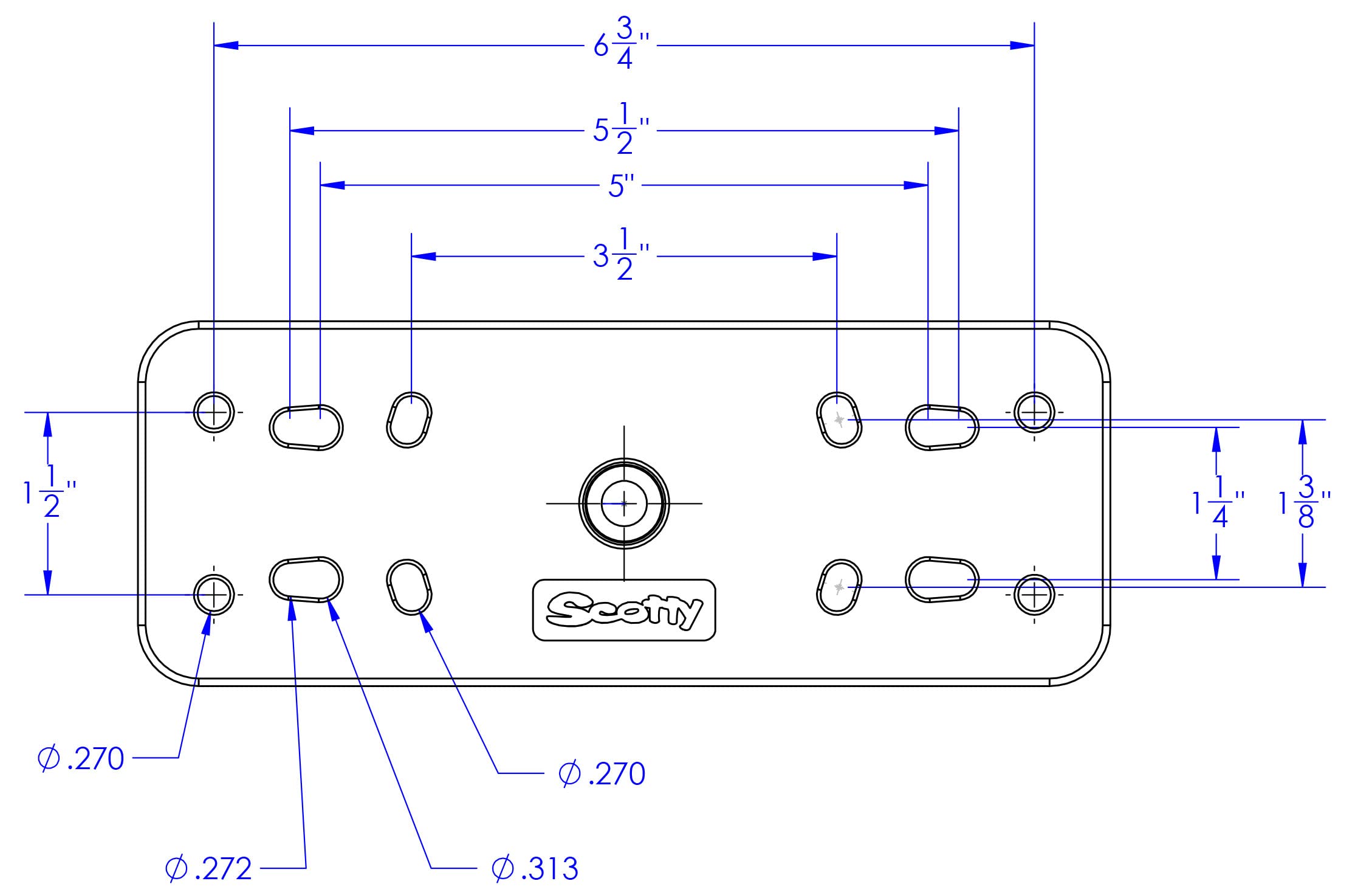 Scotty 0163 Ball-Mount Fish Finder And Universal Mounting Plate , Black , Large,WBEEAB07SS96C7M