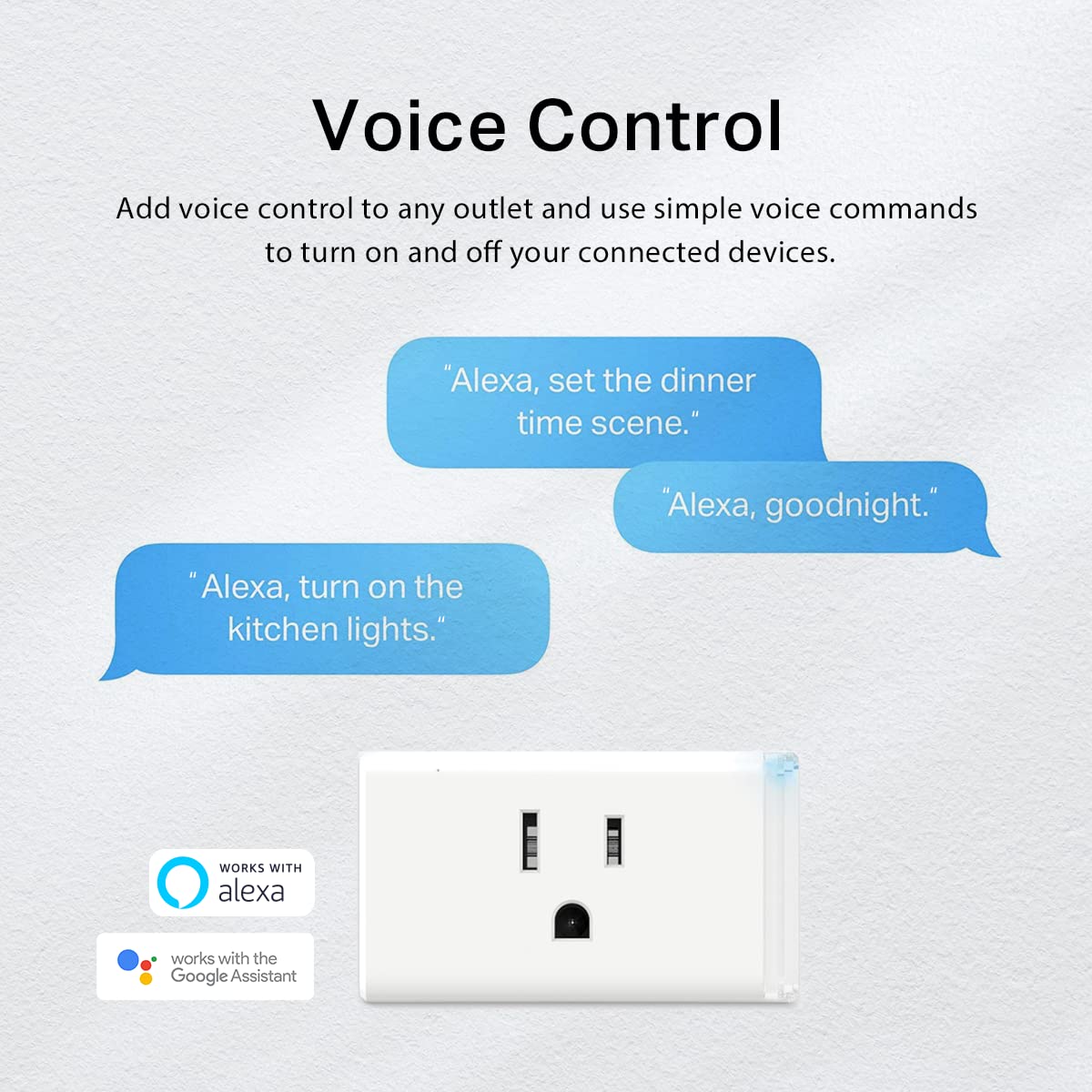 Kasa Smart Plug Hs103P2, Smart Home Wi Fi Outlet Works With Alexa, Echo, Google Home & Ifttt, No Hub Required, Remote Control,15