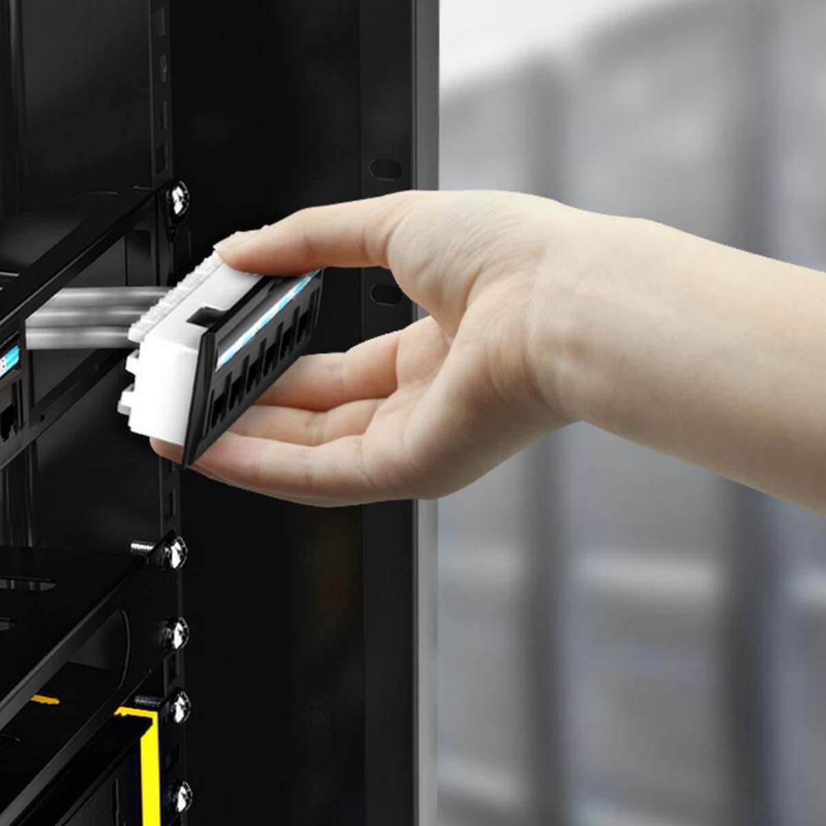 Yankok [Cat6 6 Port Replace Patch Panel] Unshielded With Coded T568A/B Ethernet Wiring Diagram For 12/24/48 Port Cat6 Patch Pane