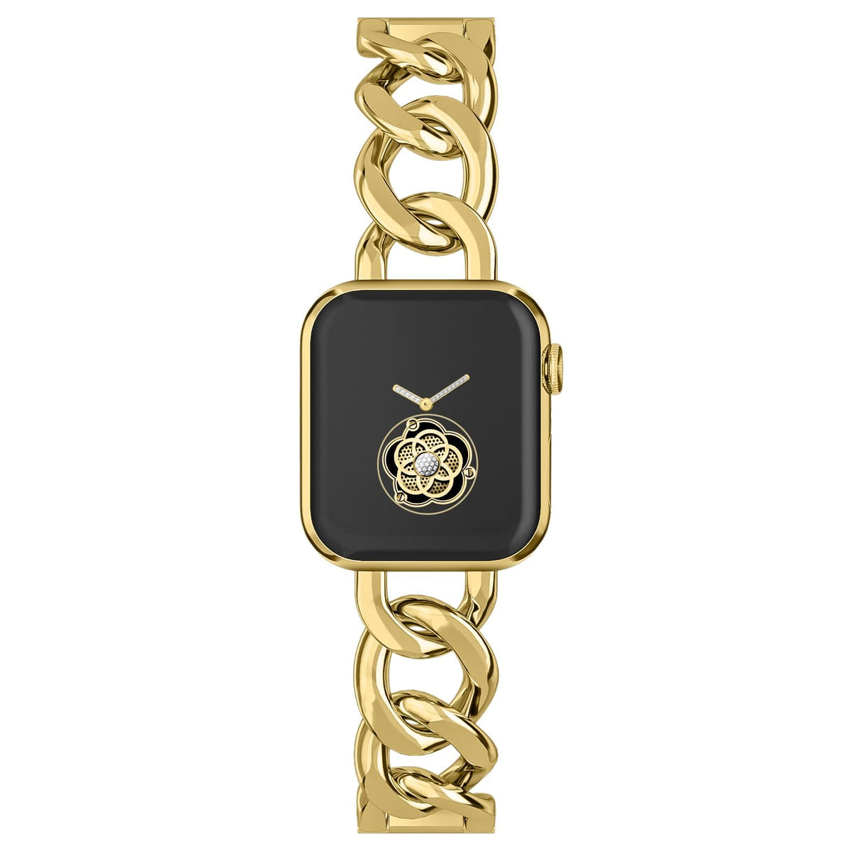 Musk Mskr Gold Watch Bands For Women Compatible With Apple Band 38Mm 40Mm 41Mm Adjustment Metal Band Cowboy Steel Chain Bracelet
