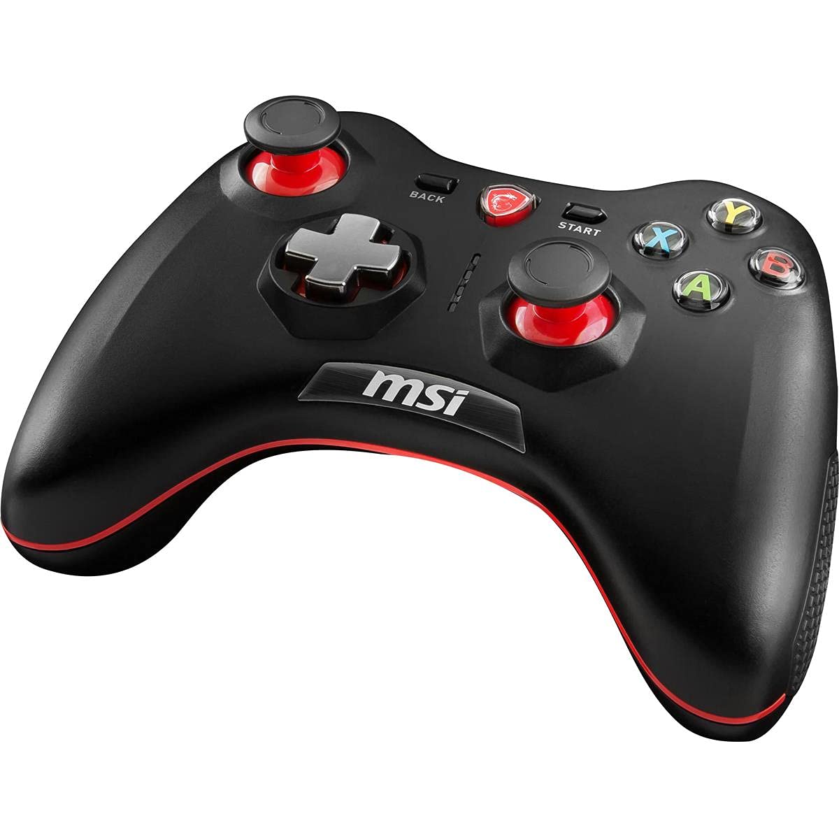 msi Force GC30 Wireless Gaming Controller, Dual Vibration Motors, Dual Connection Modes, Interchangable D-Pads, Compatible with