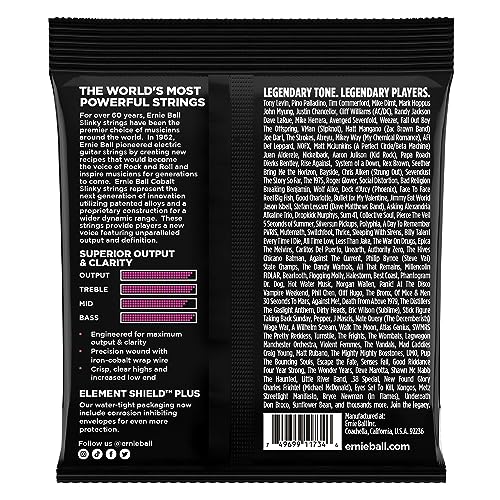 Ernie Ball Super Slinky Cobalt 5 String Electric Bass Strings 40 125 Gauge