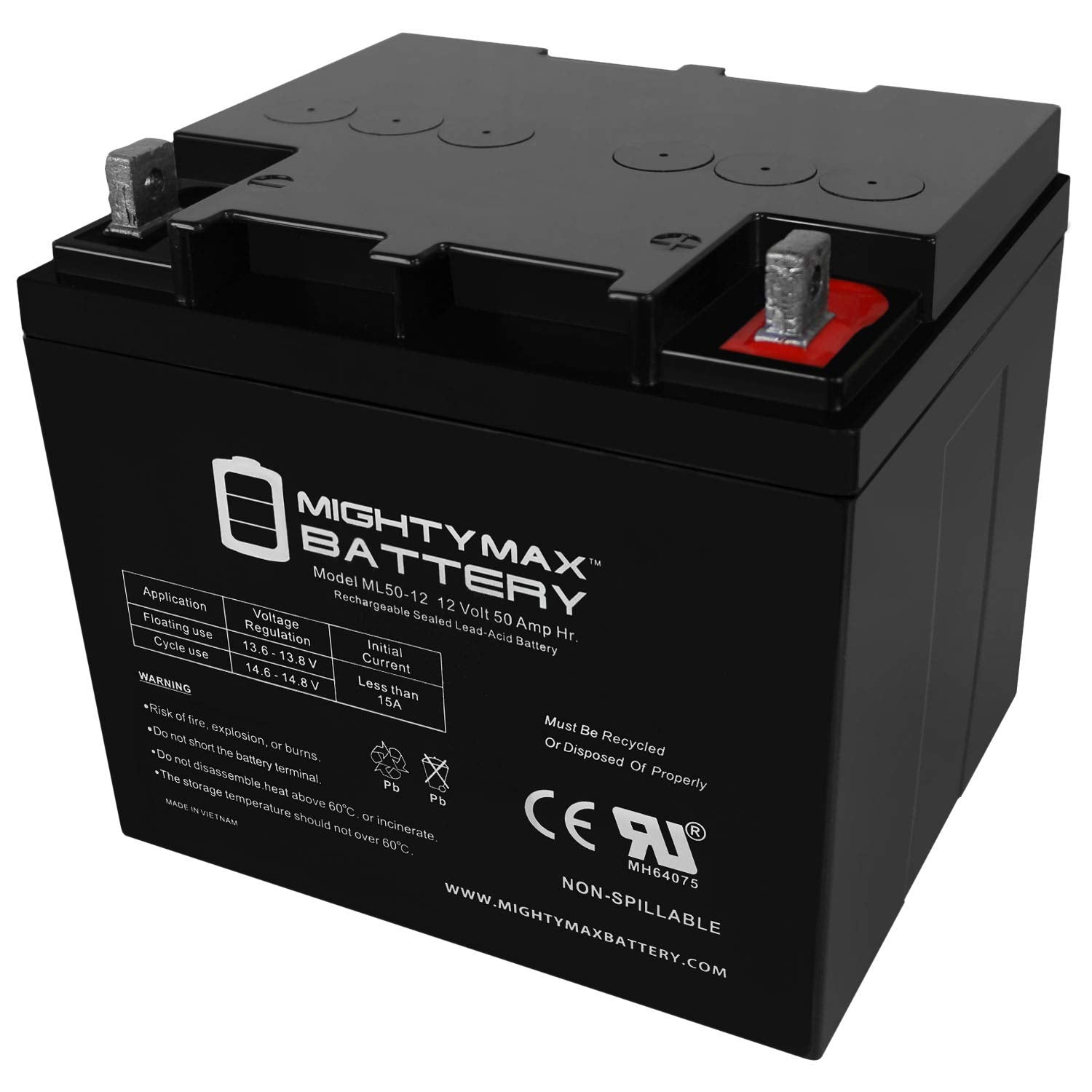 12V 50Ah Replacement Battery For Shoprider Jetstream M 888Wam