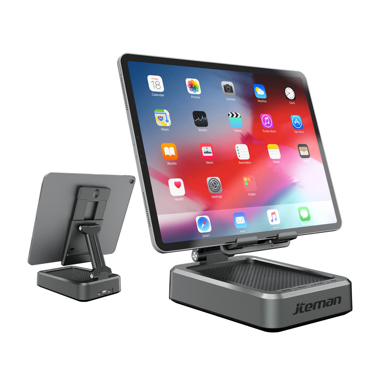 Jteman Wireless Bluetooth Speaker Tablet Stand, Adjustable With Bluetooth Speakers,Gifts For Women Men,Kitchen Gadget For Men,Co