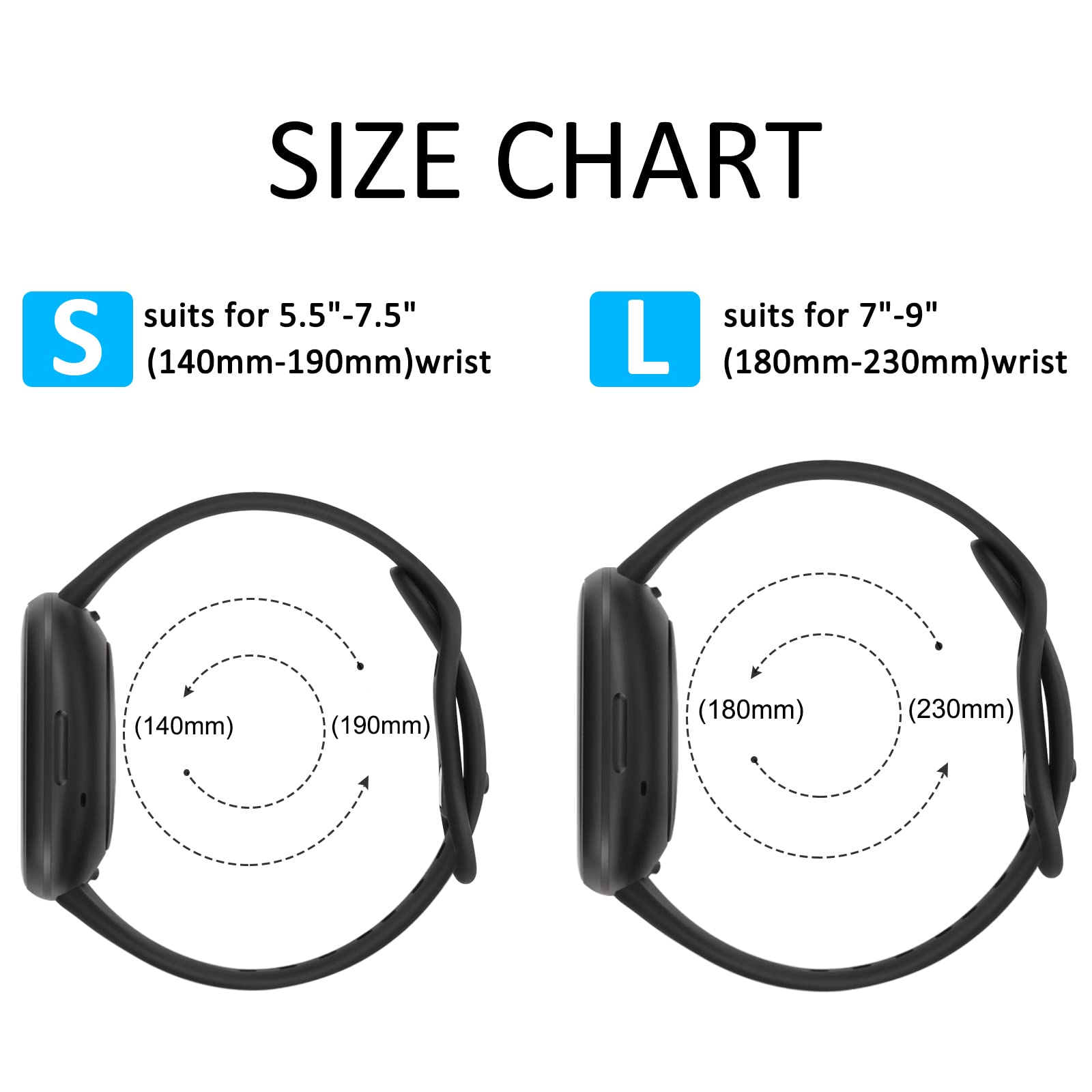 Ak Sport Band Compatible With Fitbit Sense 2 / Sense Bands/ Fitbit Versa 4 / Versa 3 Bands Women Men, Classic Soft Silicone Stra