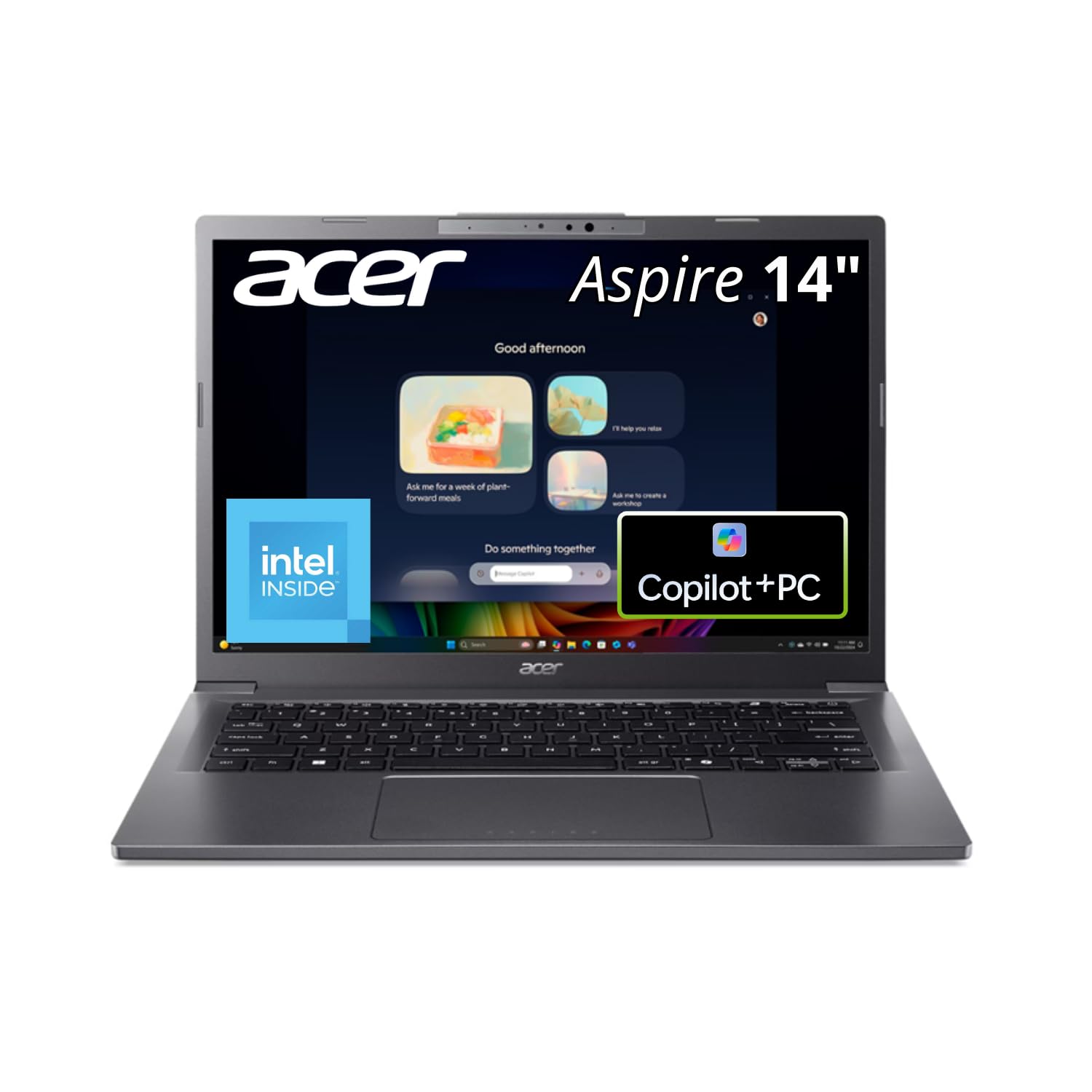 Acer Aspire 14 AI Copilot+ PC 14 IPS LED Laptop - Intel Core Ultra 7 256V 2.2GHz; 16GB LPDDRX Onboard RAM; 1TB NVMe M.2 SSD; Int