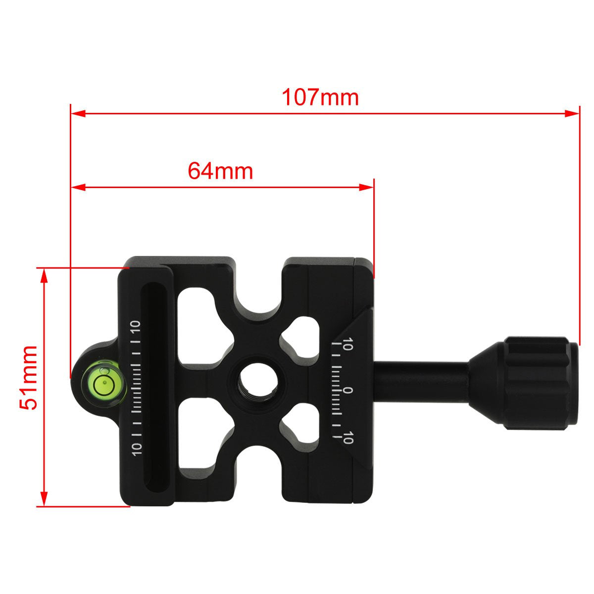 Haoge Combo Boss Adapter Convertor With Cp Mas Arca & Manfrotto Compatible Quick Release Clamp For Manfrotto Tripod Ball Head Clamp Replacement