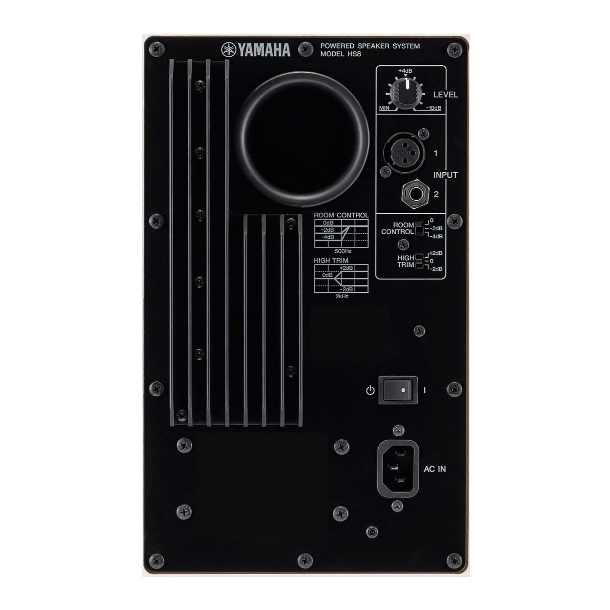 Yamaha Hs8 8-Inch Powered Studio Monitor (White, 2-Pack) Bundle (2 Items)