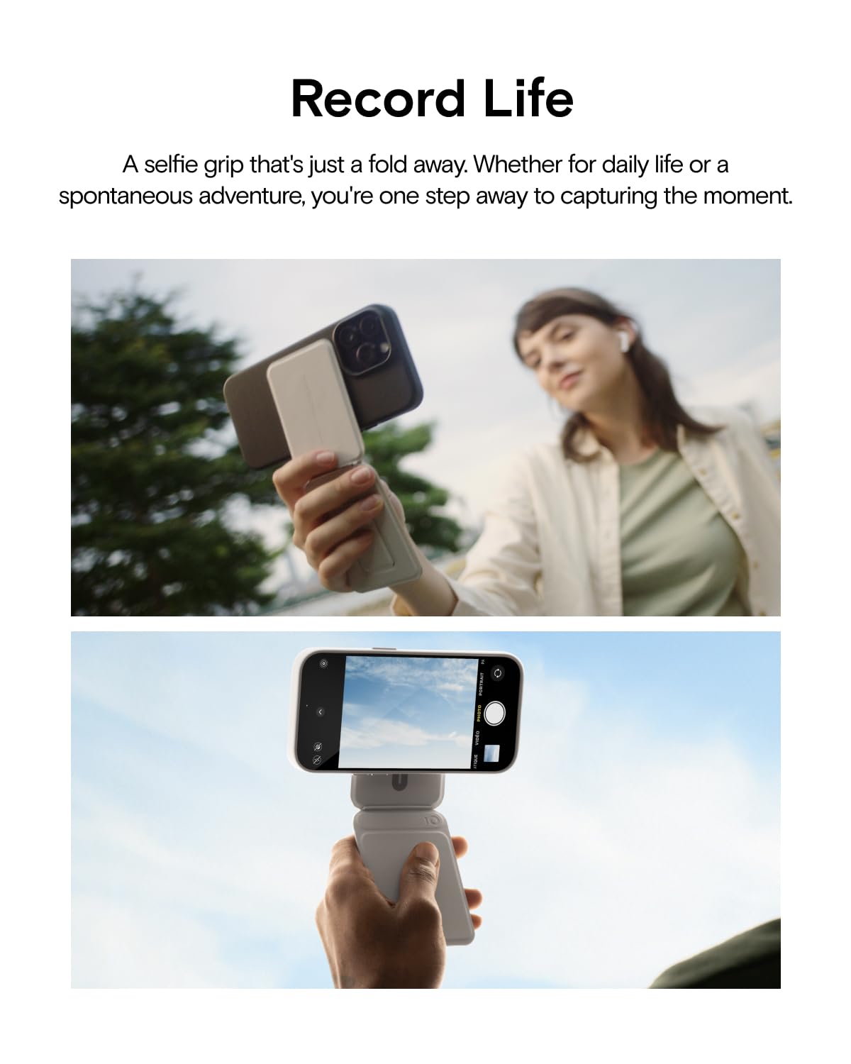 Moft Phone Tripod Stand Compatible With Iphone 16/15/14/13/12 Series, Angle Adjustment & Strong Magnets Phone Stand & Movas Invi