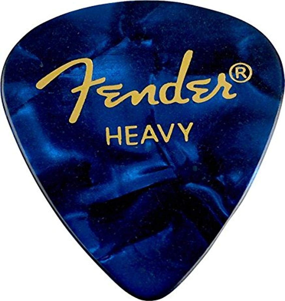 Fender Premium Celluloid Guitar Picks 351 Shape, Blue Moto, Heavy, 144 Pack