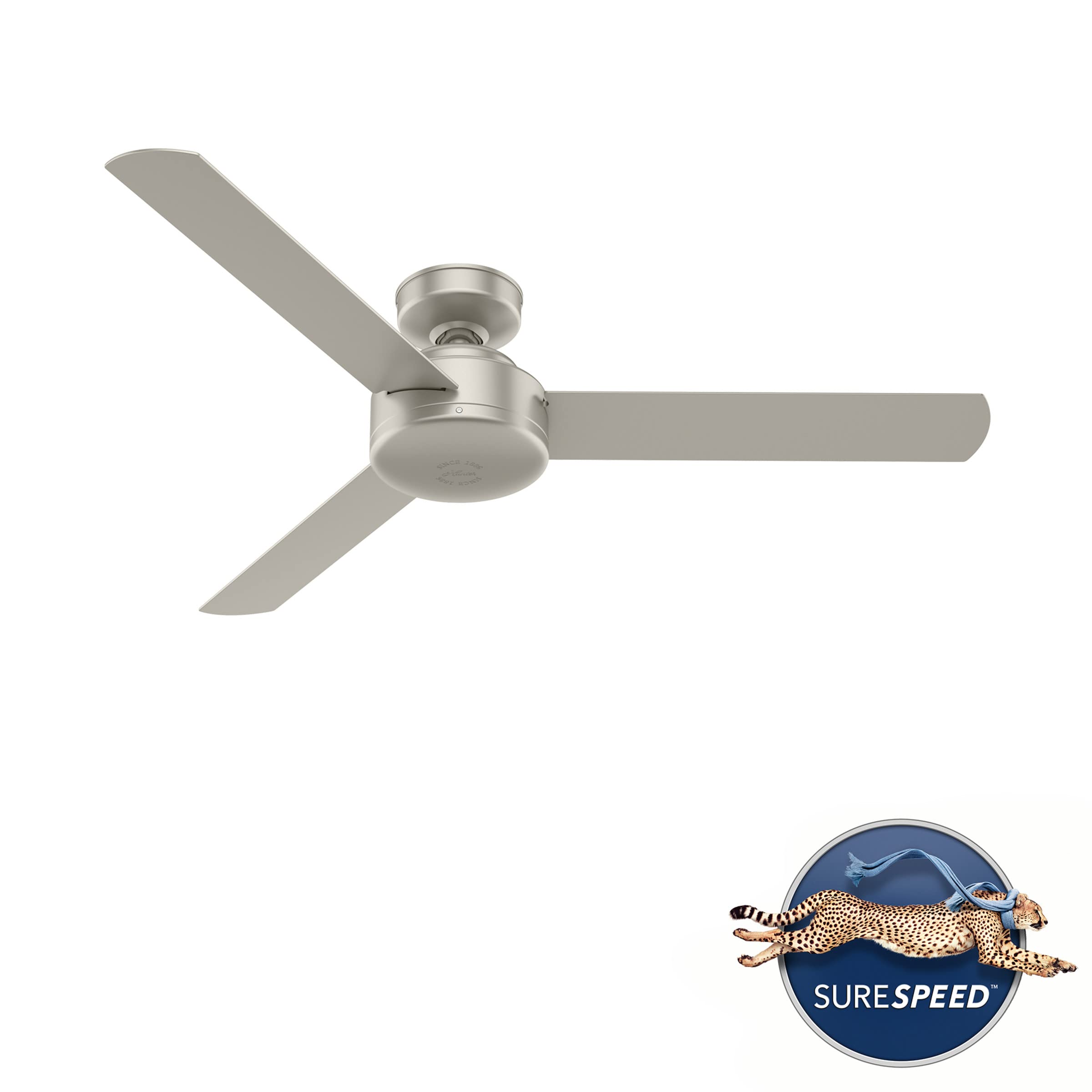 Hunter 50812 Presto Ceiling Fan 52 Inches Matte Nickel