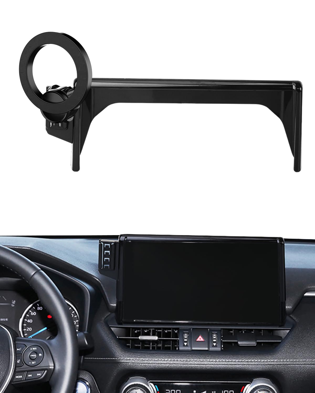 Car Phone Mount For Toyota Rav4 2019 2020-2023 2024 2025 Accessories 7/8/9-Inch Screen 360 Rotation Smart Phone Cradles Auto Loc