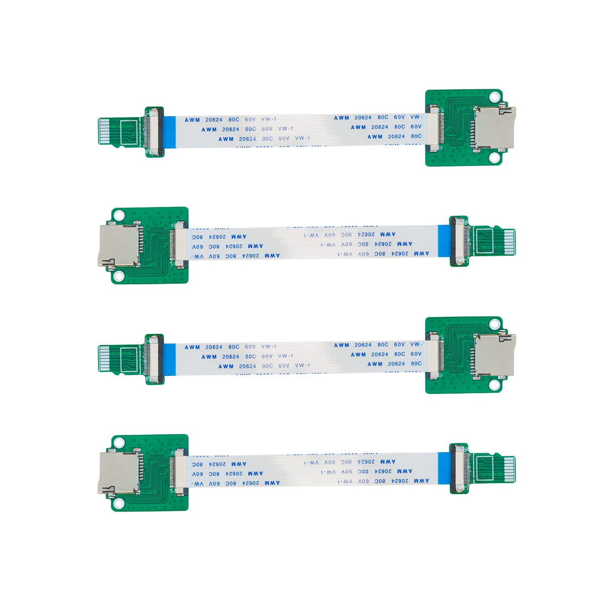 Uctronics Micro Sd To Micro Sd Card Male To Female Flexible Extender, 15Cm/5.9In Micro Sd Card Extension Cable Adapter Compatibl