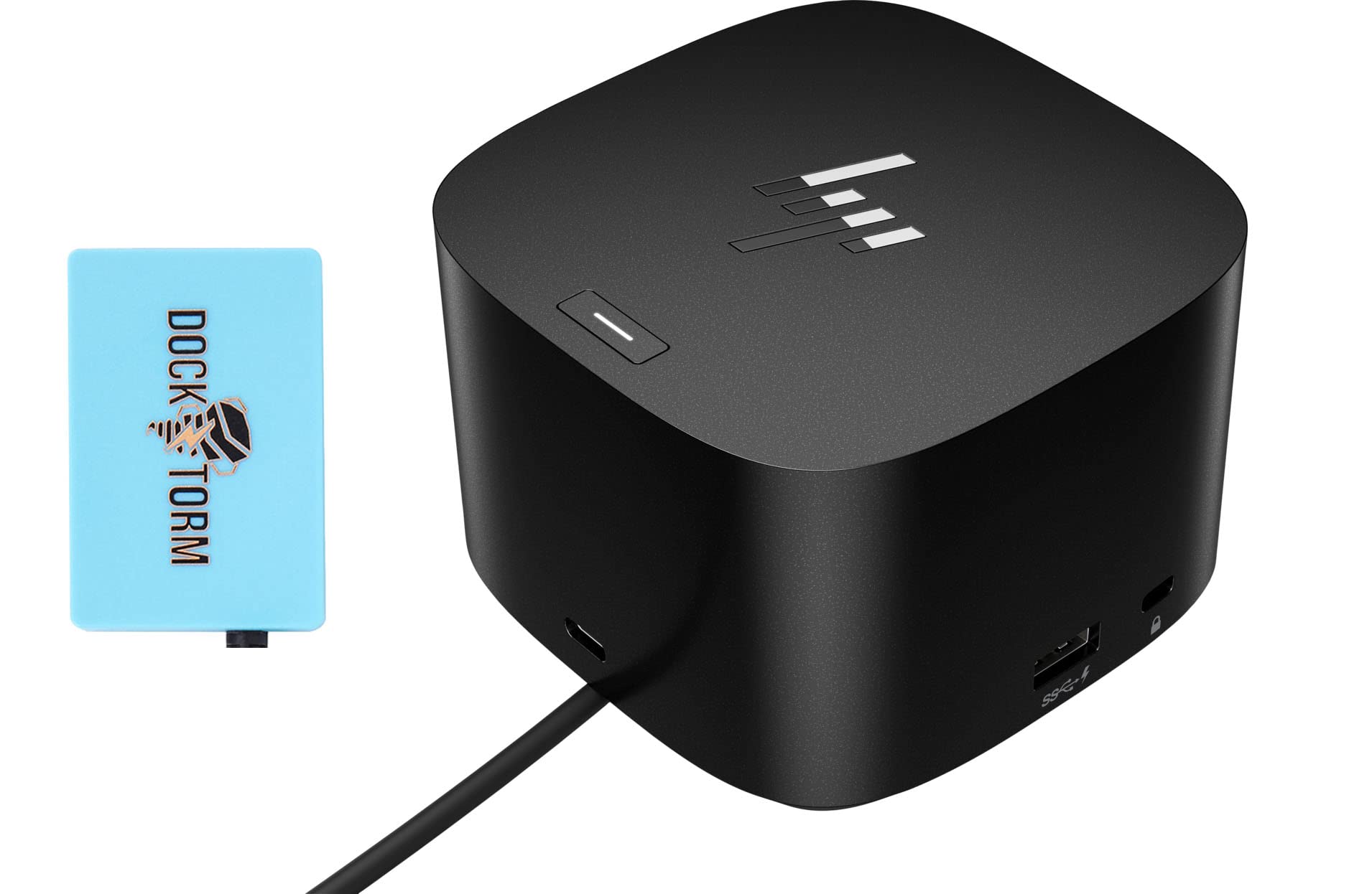 HP Thunderbolt Dock 280W G4 with Combo Cable and Dockztorm Hub, Thunderbolt 4, 5 USB, HDMI, 2 Display Port, RJ 45, with a Single Cable Connection to Any Brand Laptop (4J0G4AA#ABA)